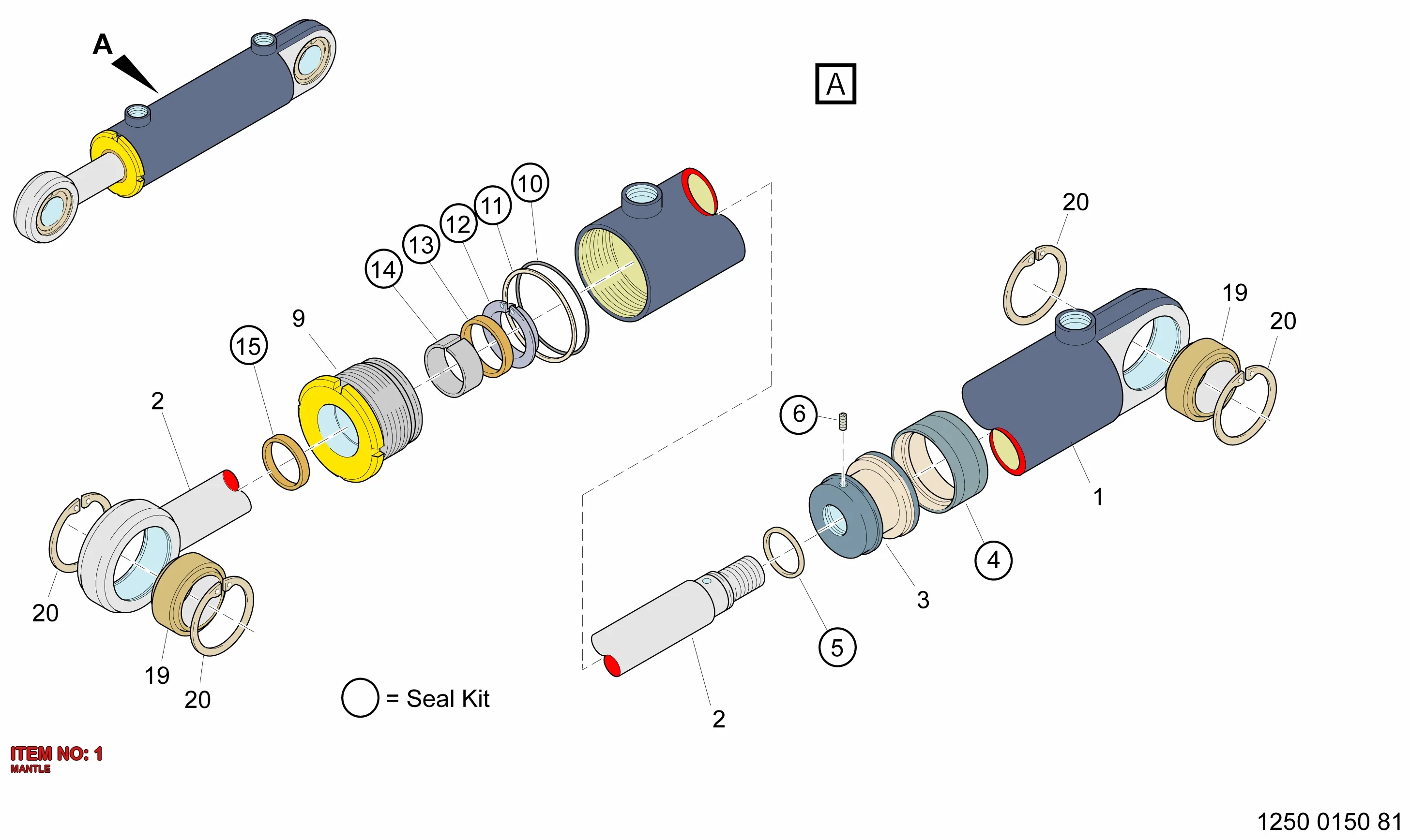 3222 2900 36 MANTLE - Technical Drawing