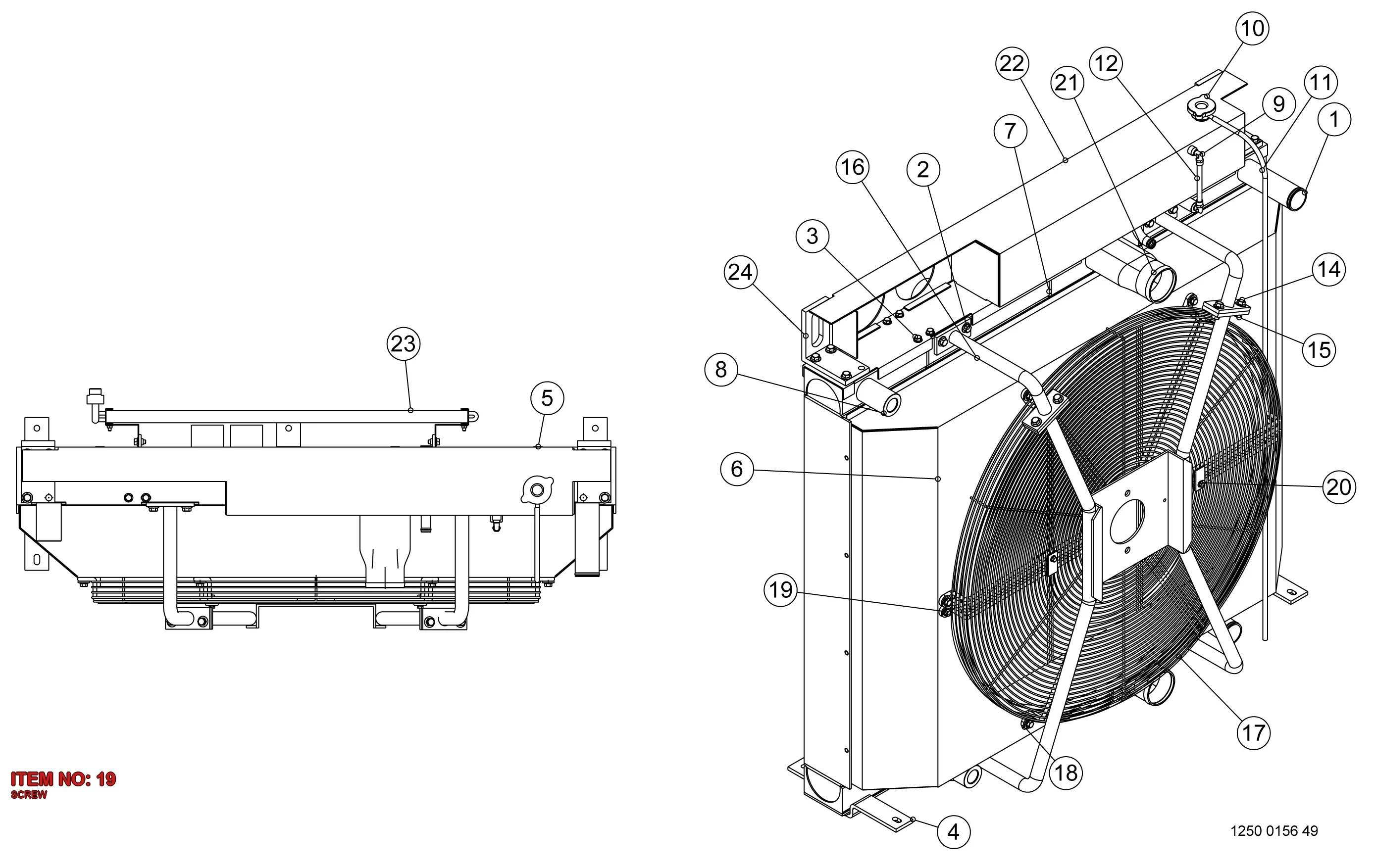 3222 2901 28 SCREW - Technical Drawing
