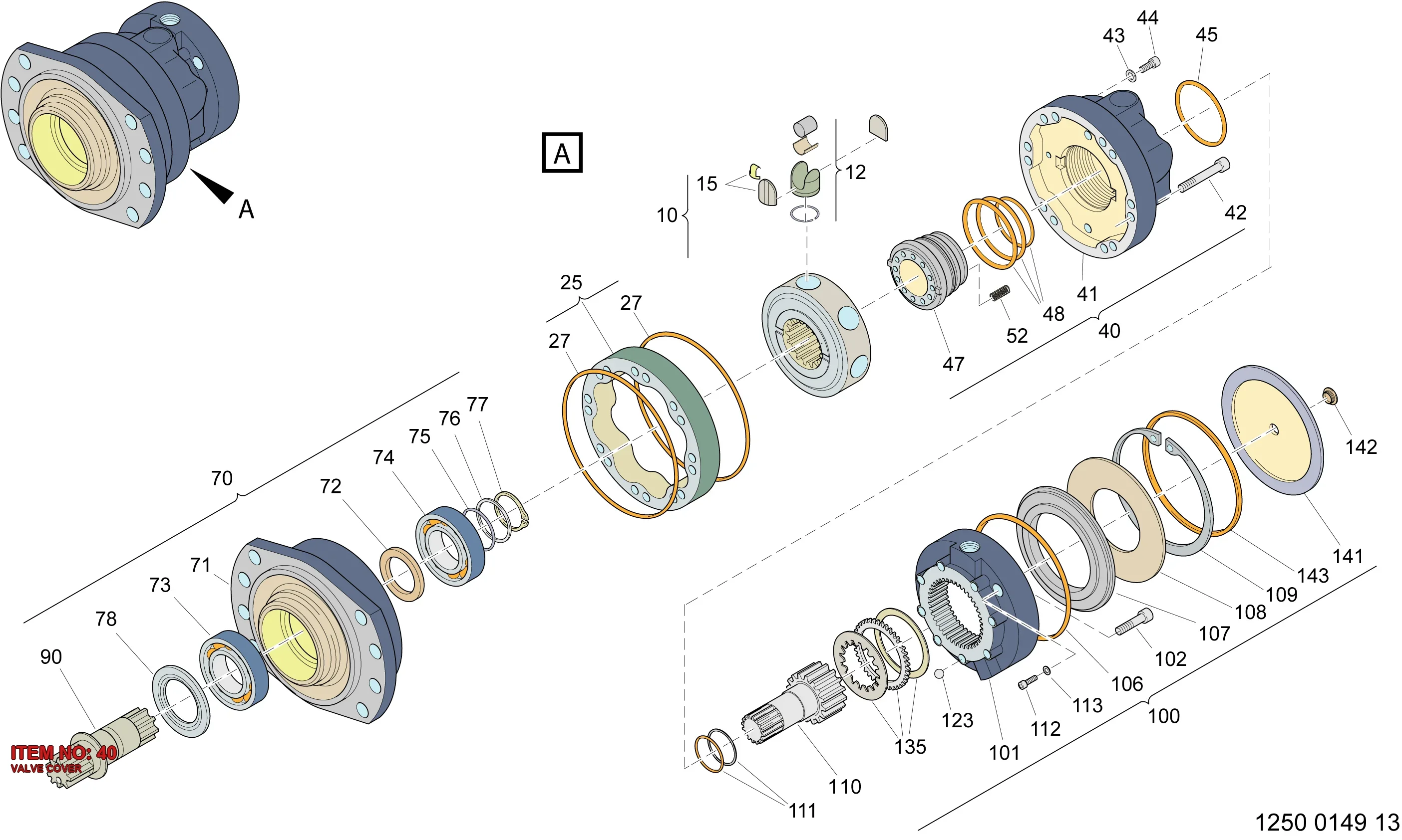 3222 2901 34 VALVE COVER - Technical Drawing