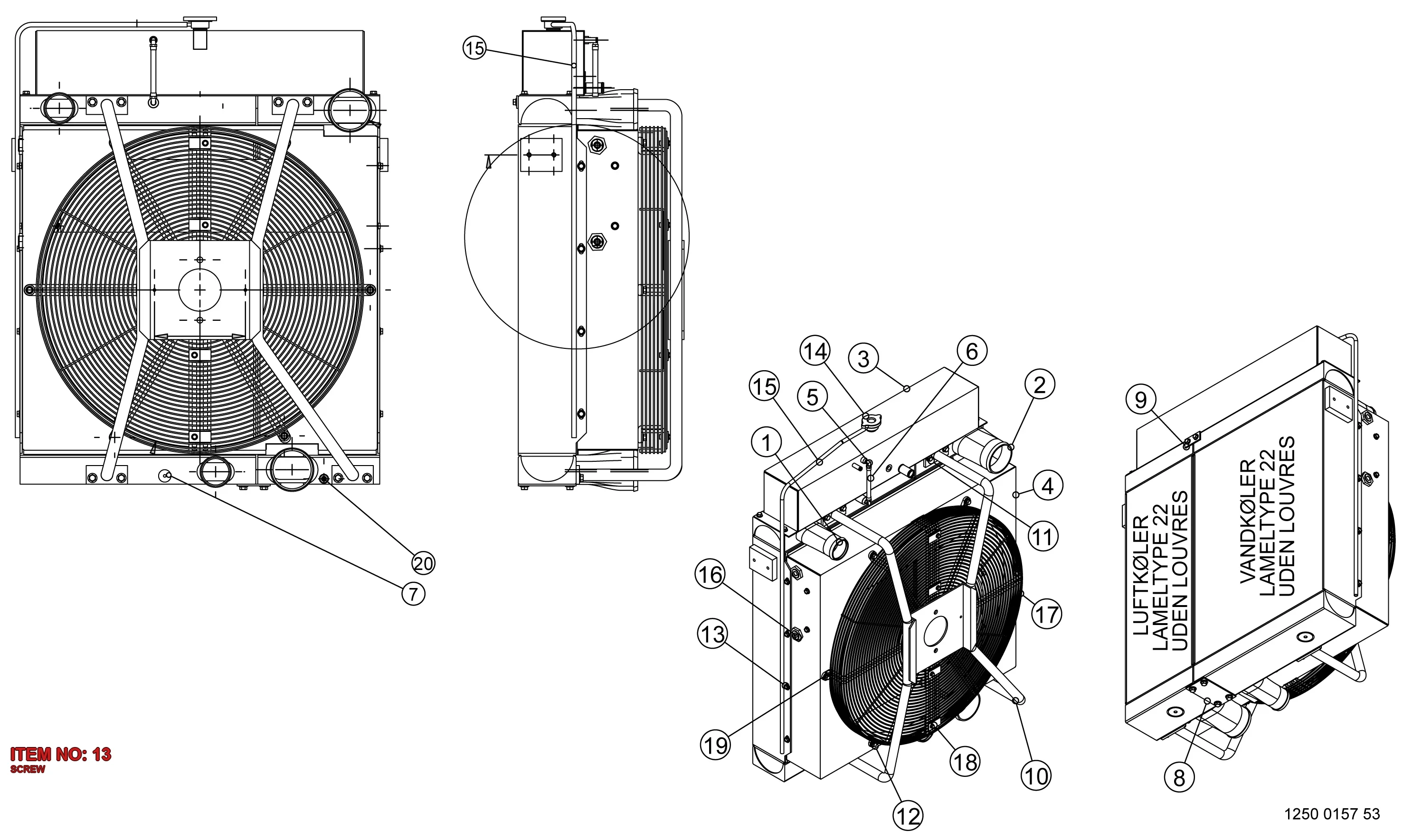 3222 2901 81 SCREW - Technical Drawing