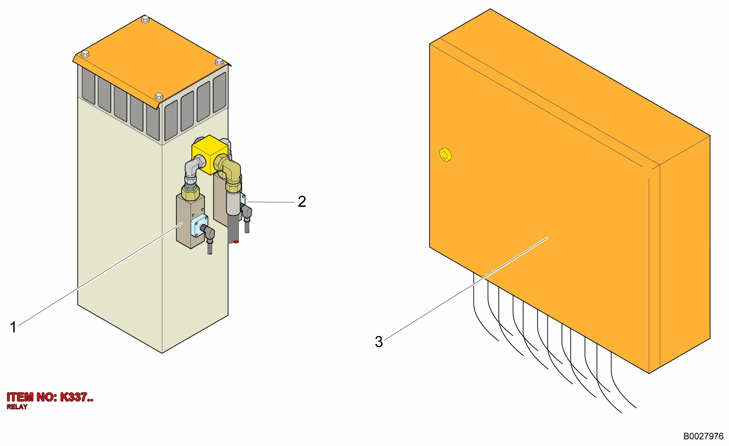 3222 3012 48 RELAY - Technical Drawing