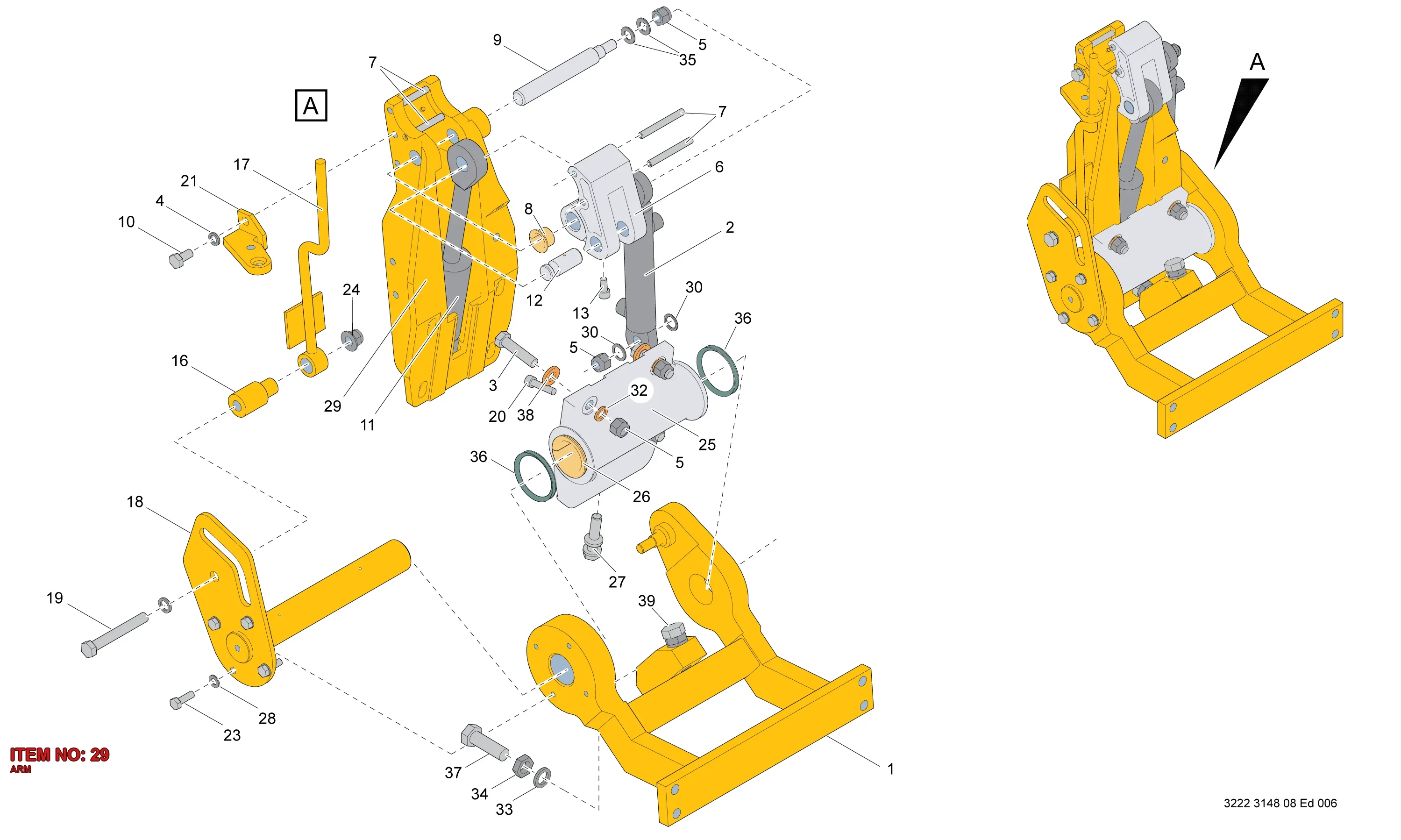 3222 3018 40 ARM - Technical Drawing