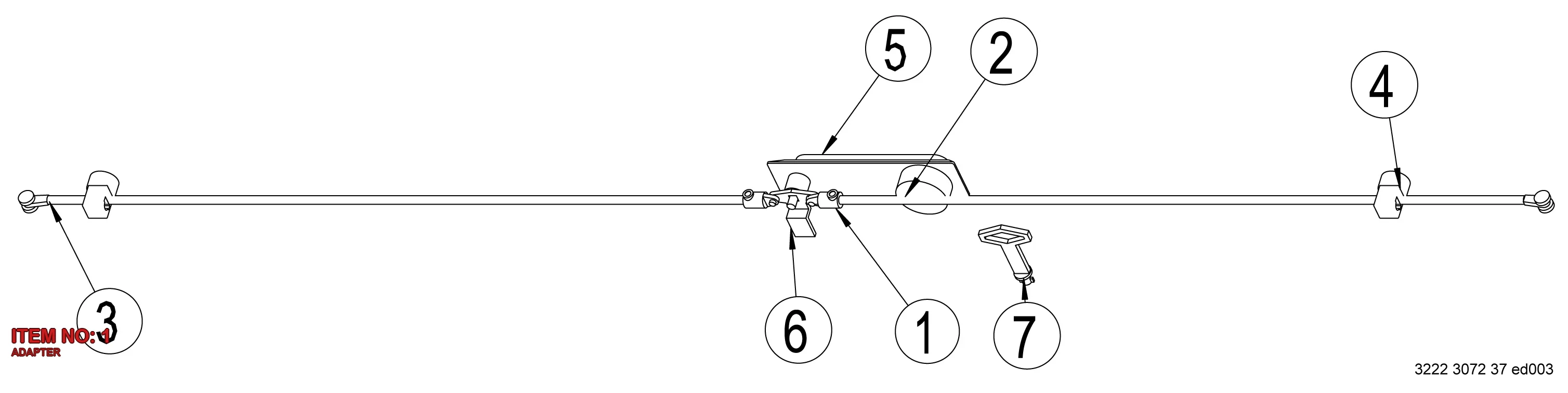 3222 3029 81 ADAPTER - Technical Drawing
