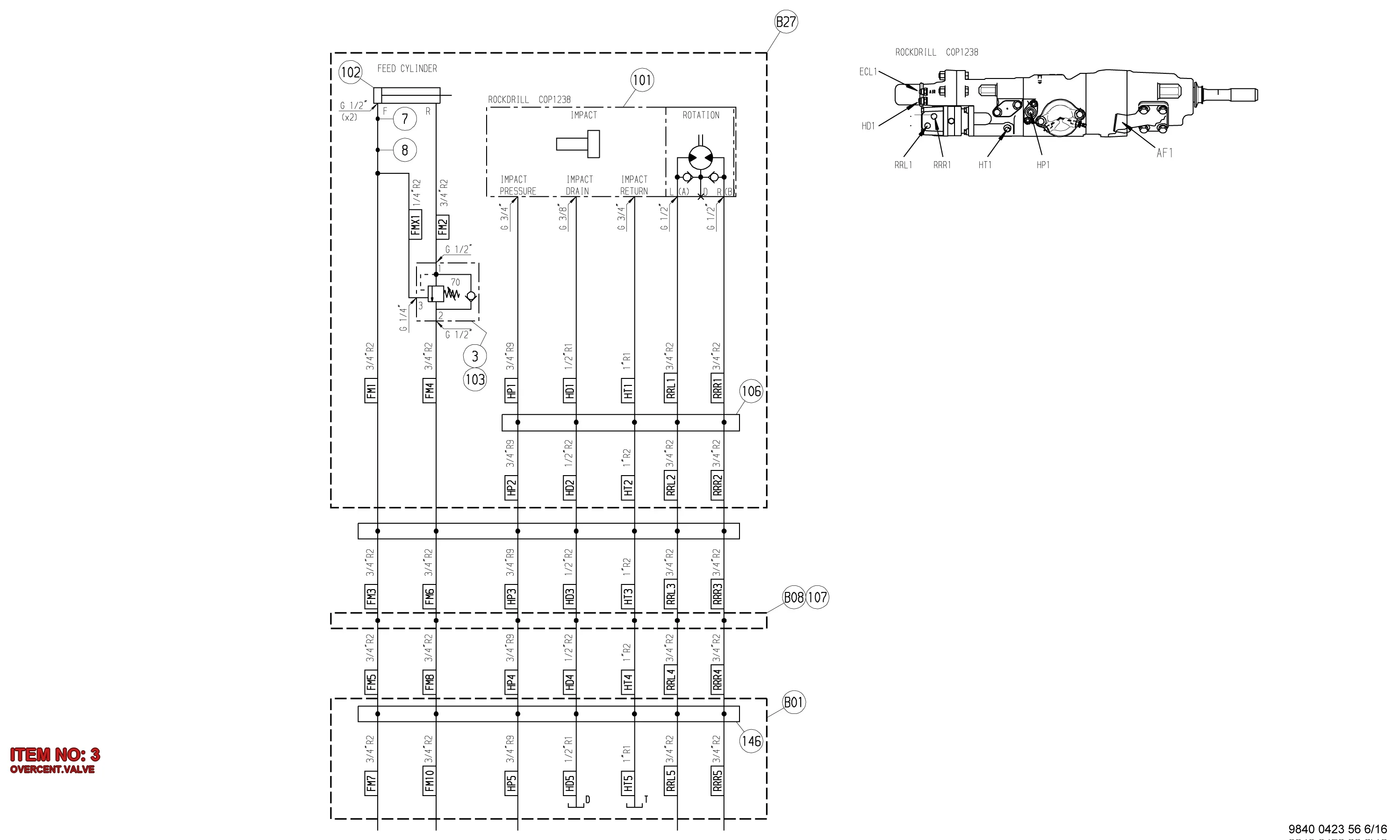 3222 3038 80 OVERCENT.VALVE - Technical Drawing