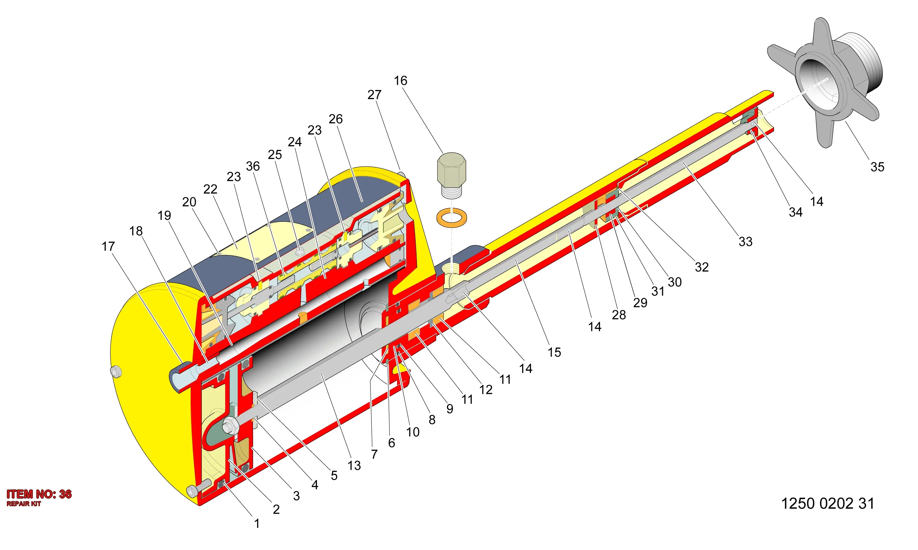 3222 3051 48 REPAIR KIT - Technical Drawing