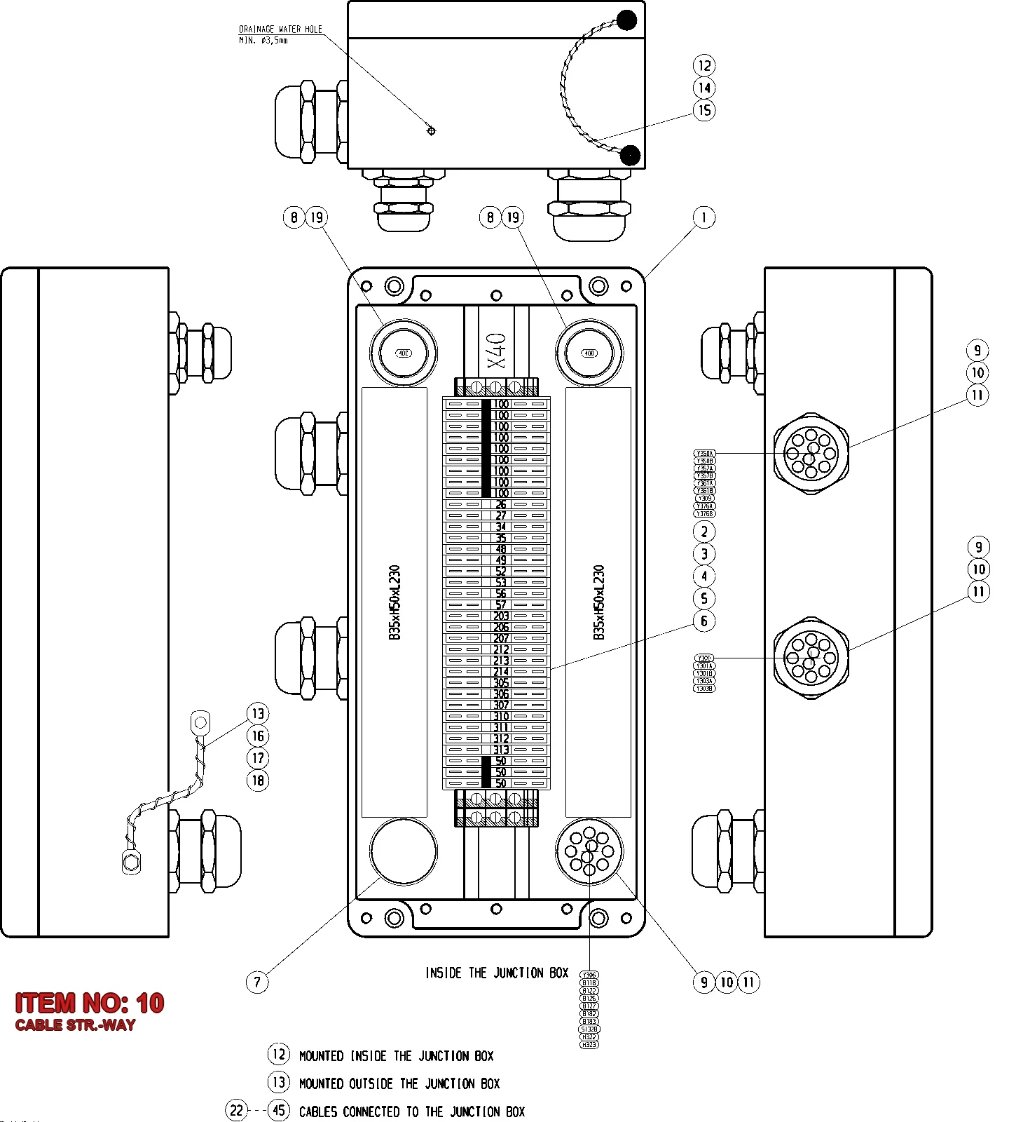 3222 3051 82 CABLE STR.-WAY - Technical Drawing