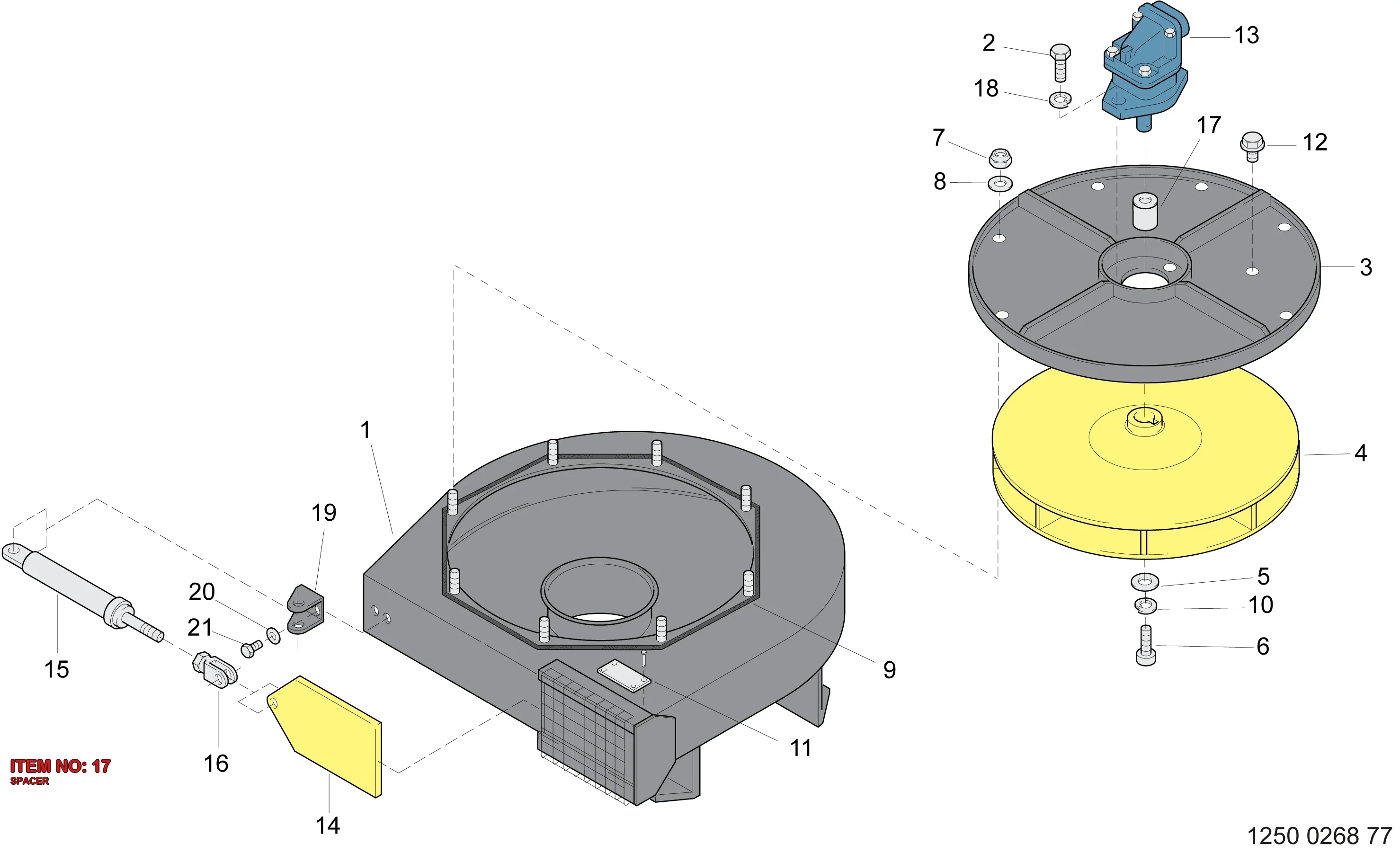 3222 3054 44 SPACER - Technical Drawing