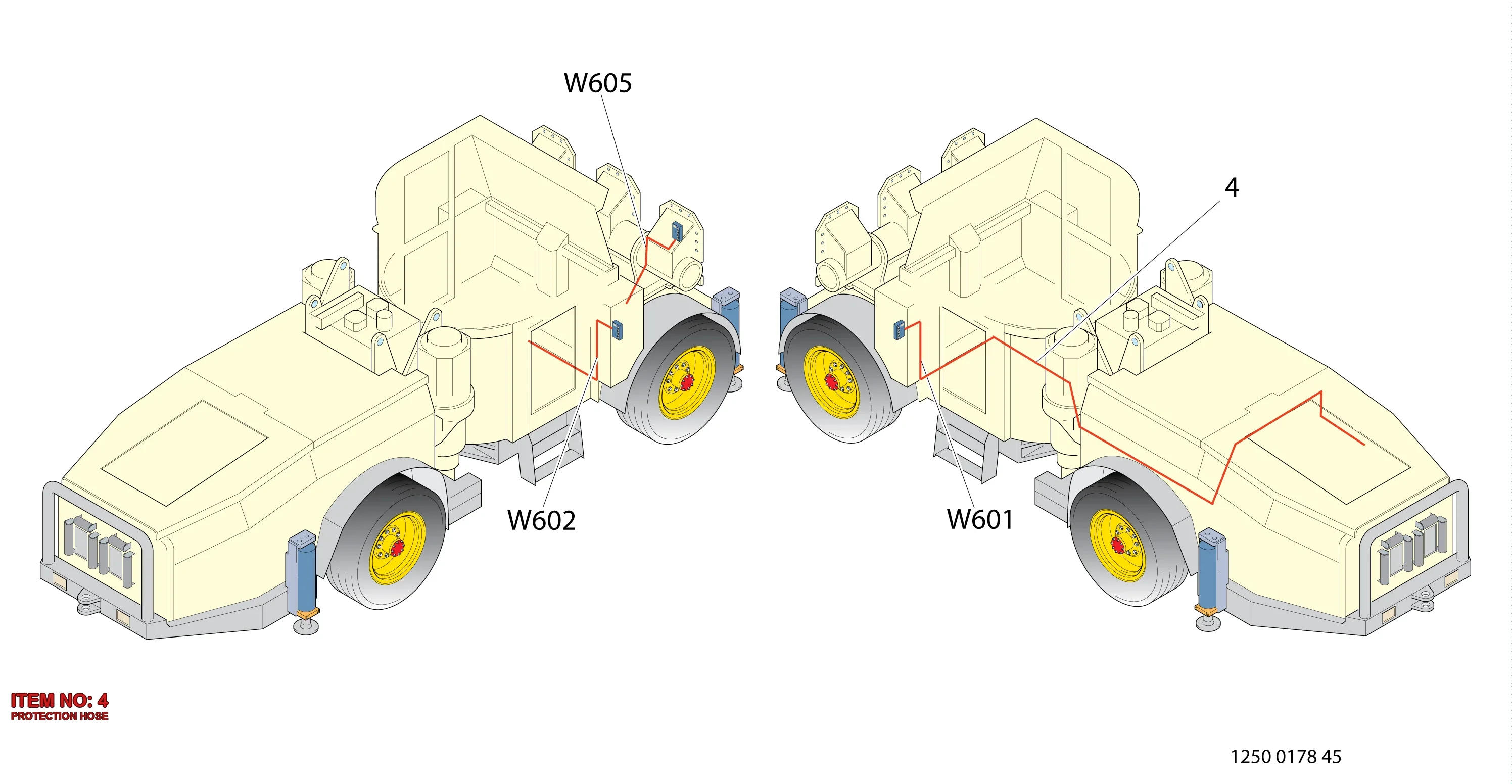 3222 3056 12 PROTECTION HOSE - Technical Drawing