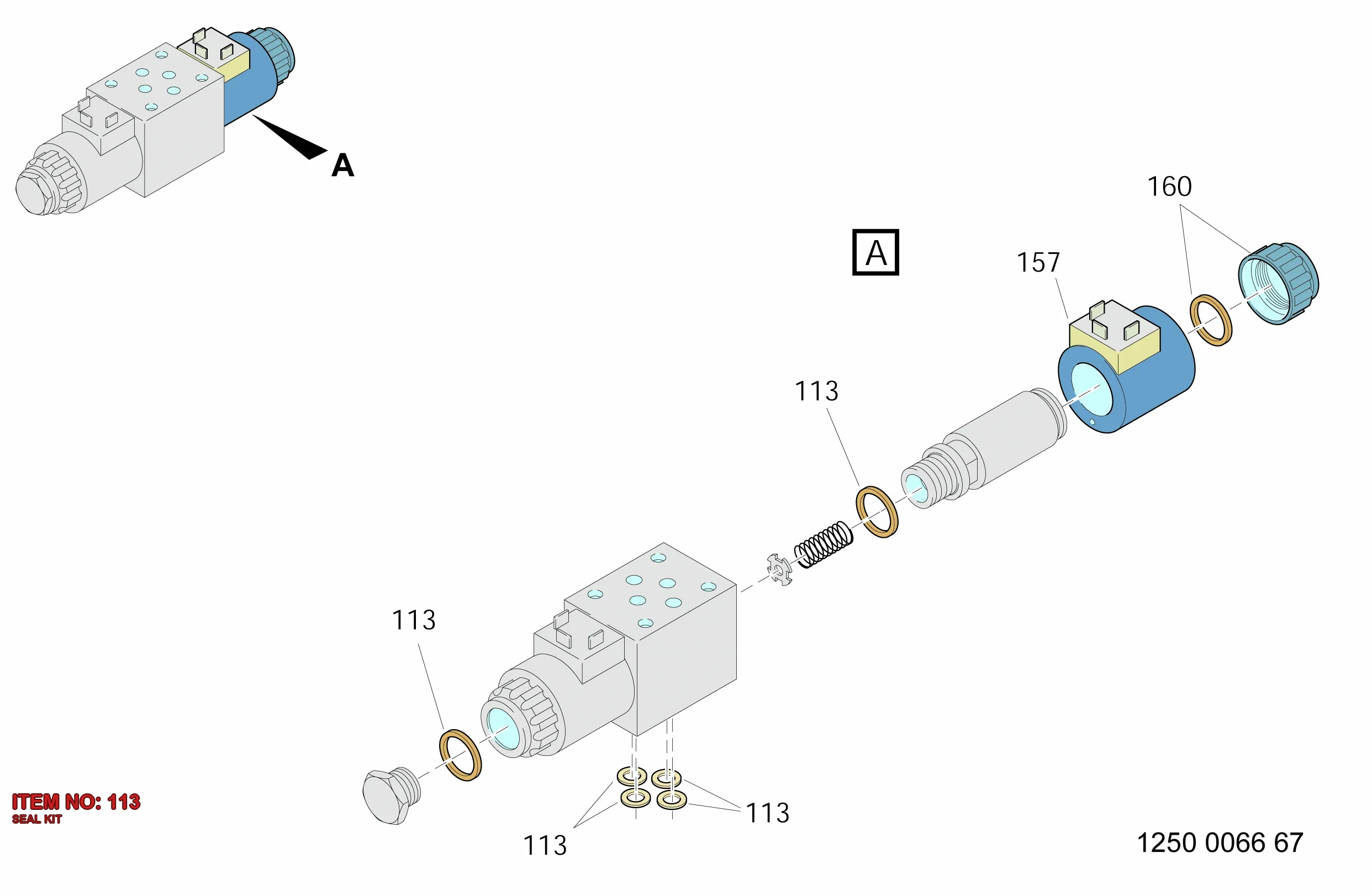 3222 3058 58 SEAL KIT - Technical Drawing