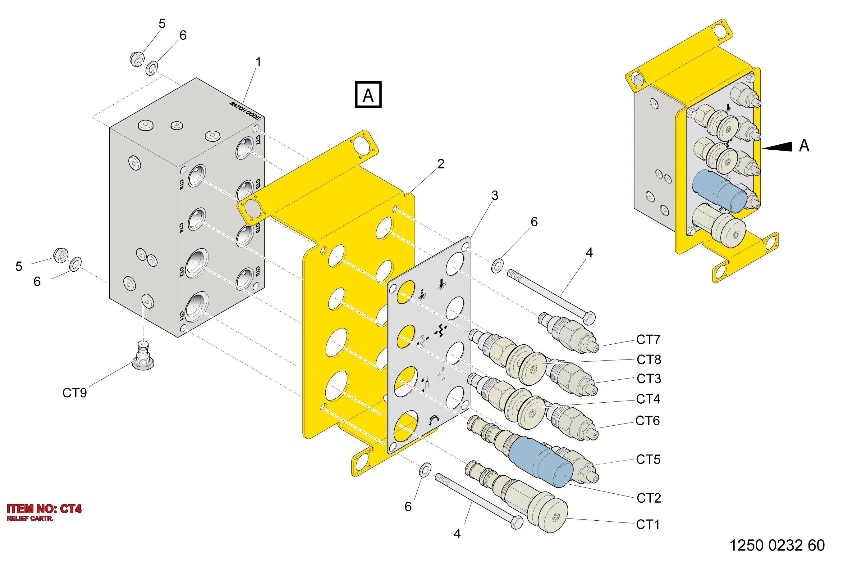 3222 3062 65 RELIEF CARTR. - Technical Drawing