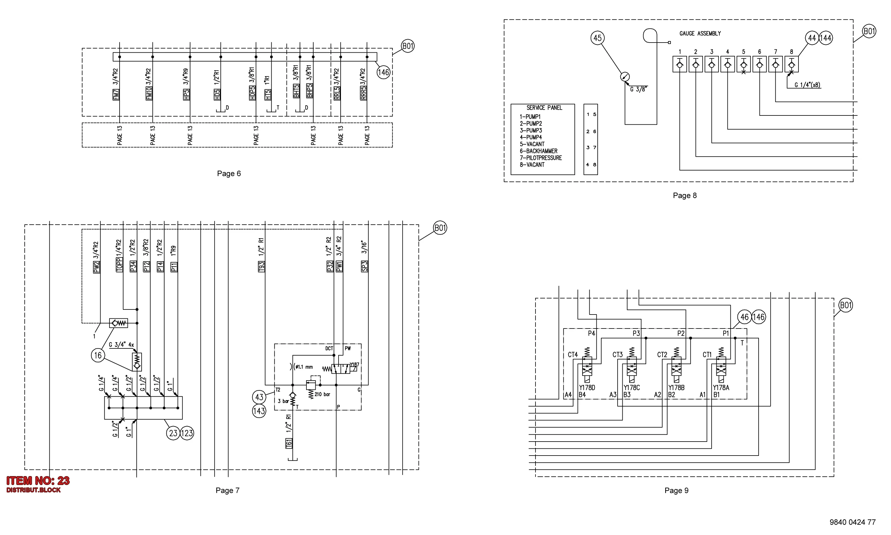 3222 3080 73 DISTRIBUT.BLOCK - Technical Drawing
