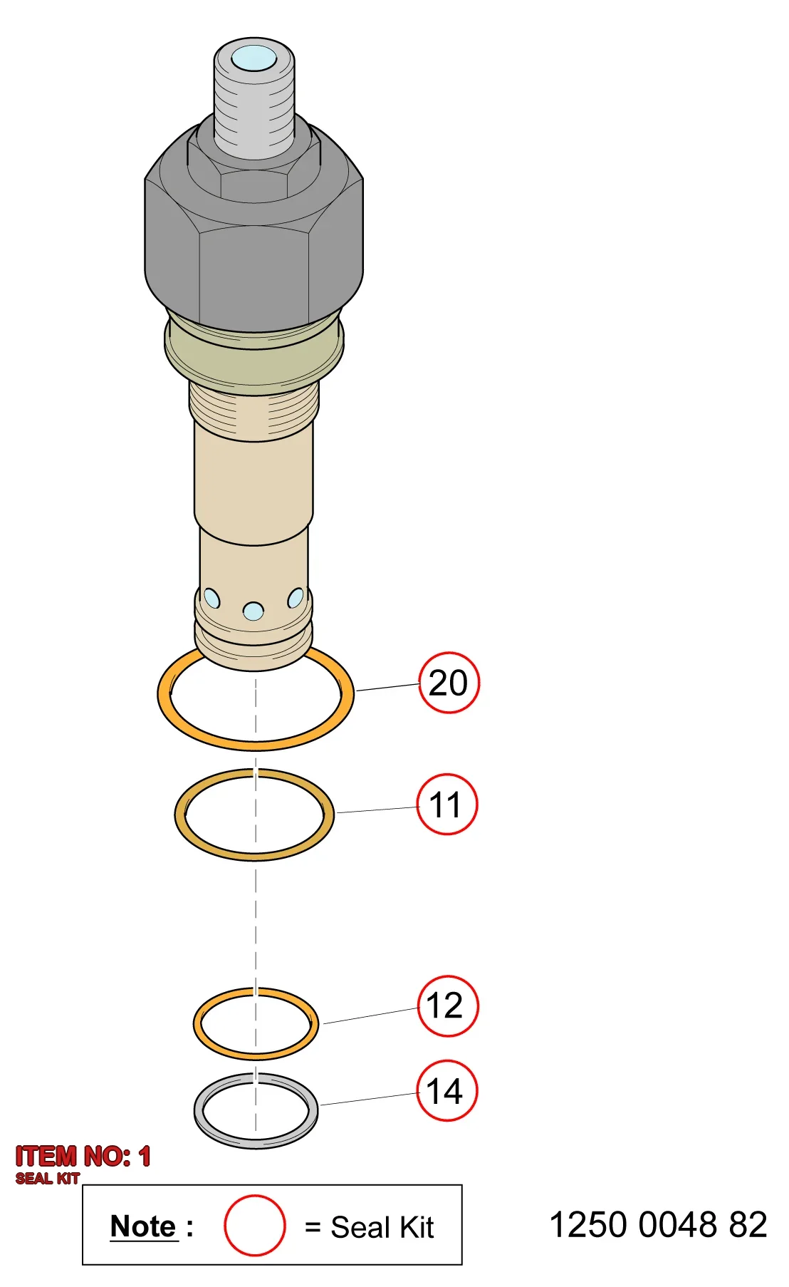 3222 3081 35 SEAL KIT - Technical Drawing