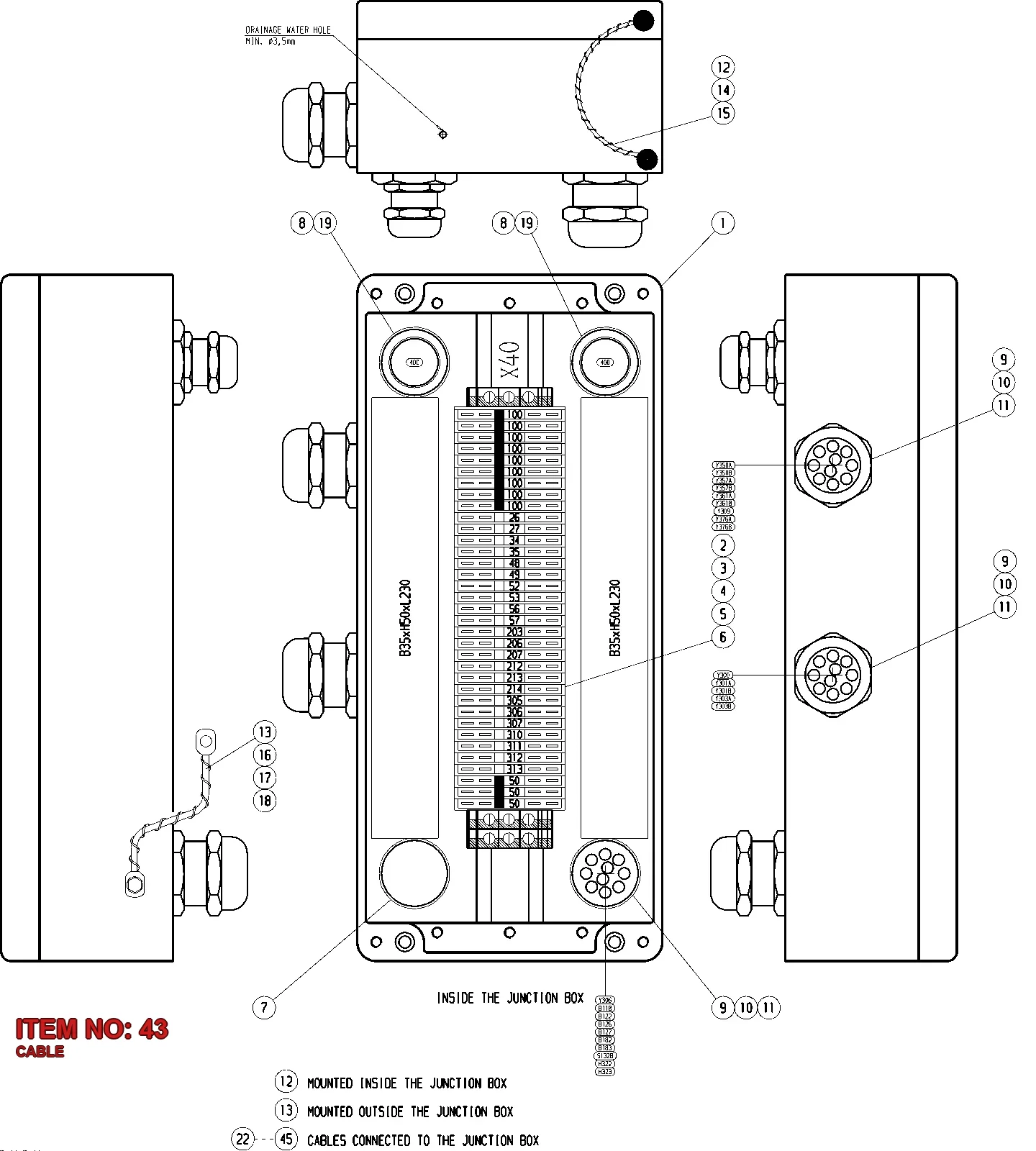 3222 3082 40 CABLE - Technical Drawing
