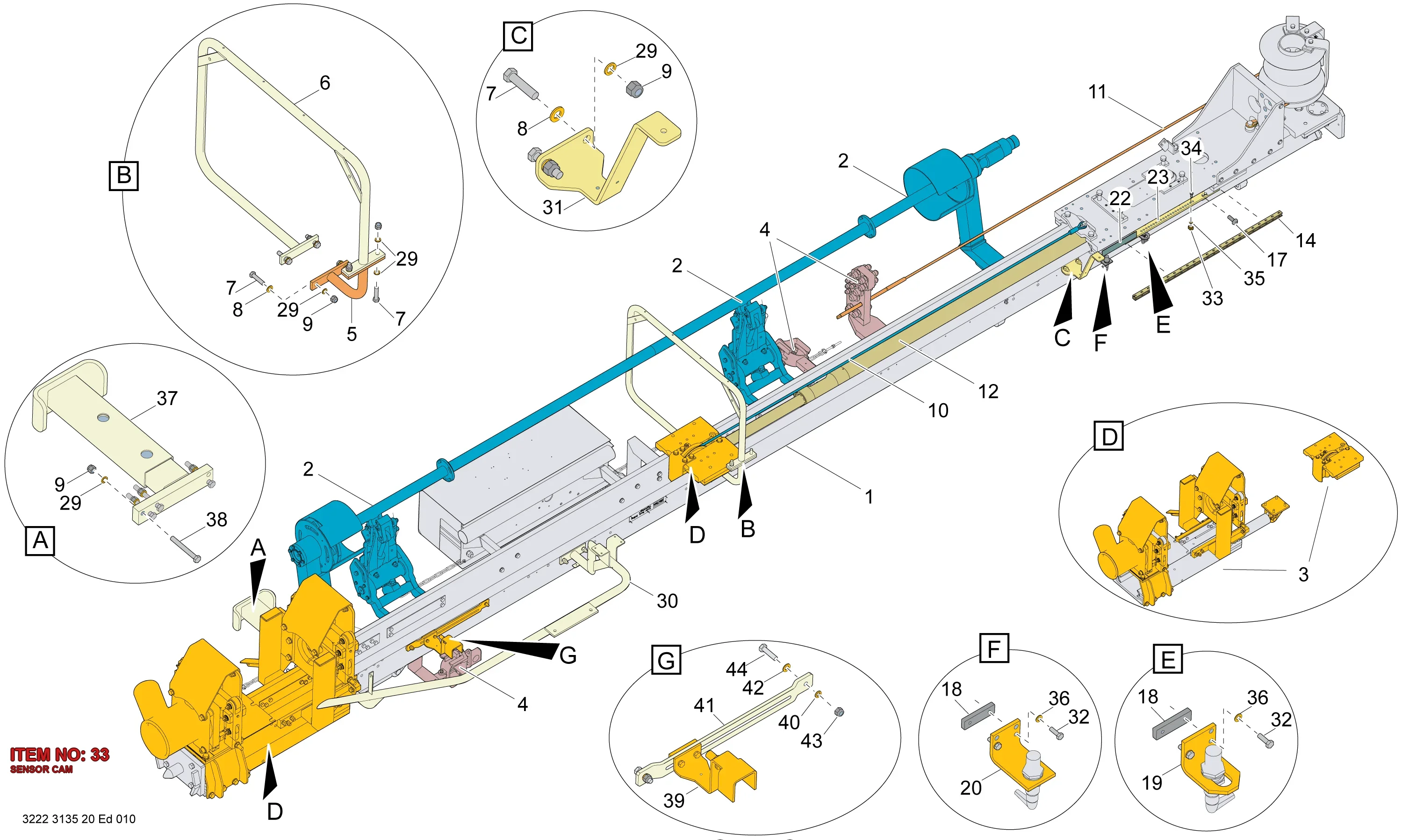 3222 3091 13 SENSOR CAM - Technical Drawing