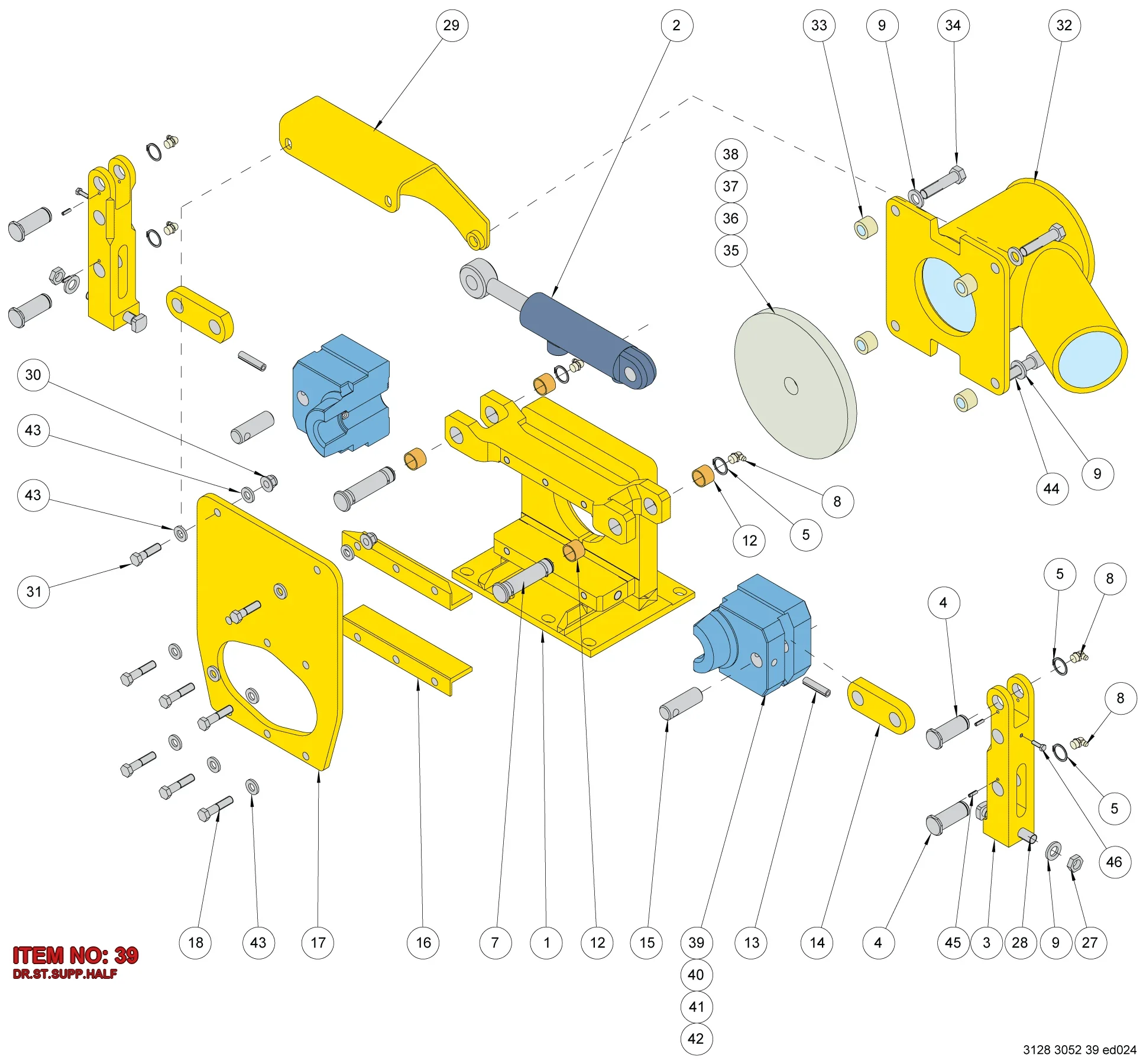 3222 3097 47 DR.ST.SUPP.HALF - Technical Drawing