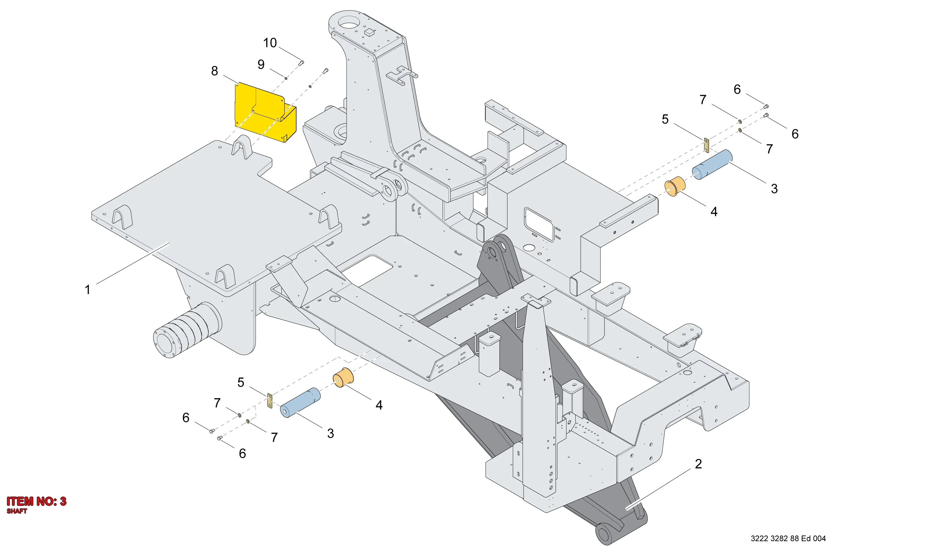 3222 3102 11 SHAFT - Technical Drawing