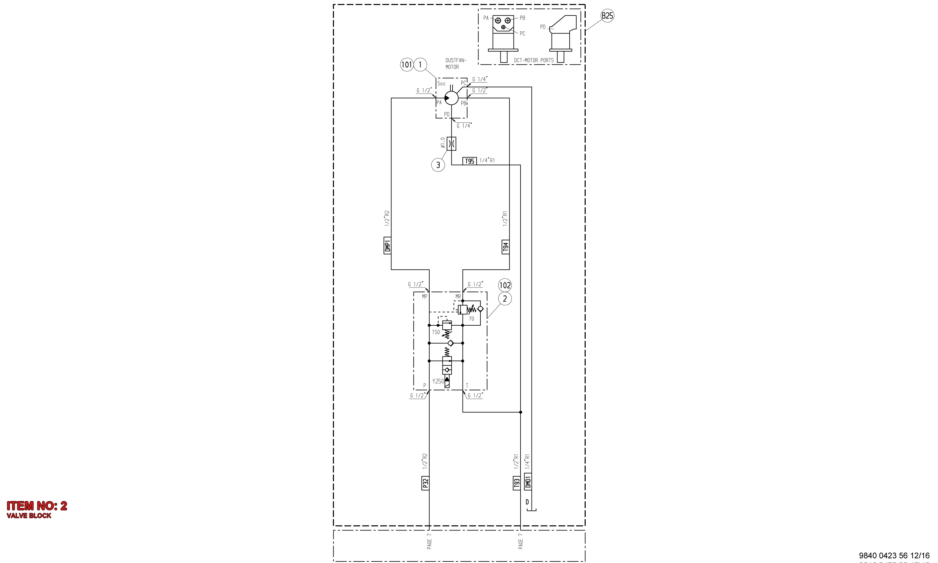 3222 3103 55 VALVE BLOCK - Technical Drawing