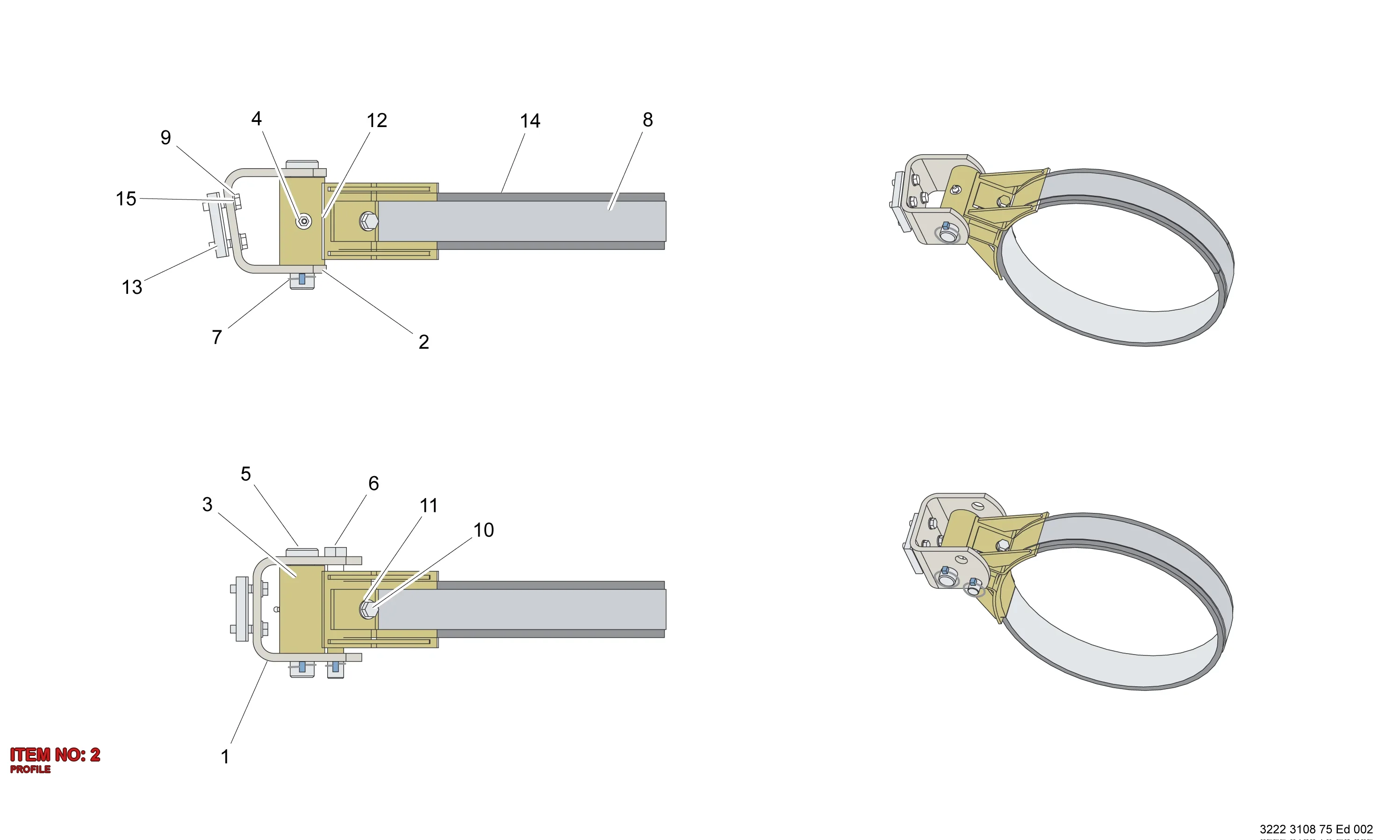3222 3106 69 PROFILE - Technical Drawing