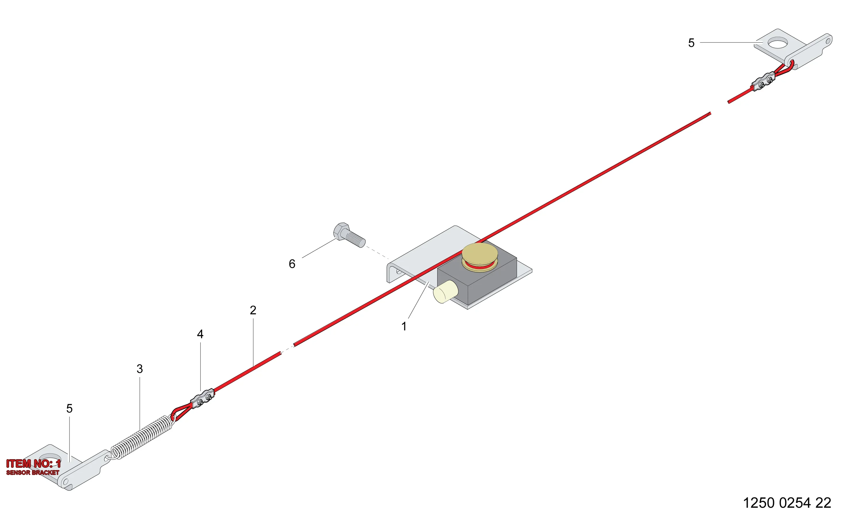 3222 3107 29 SENSOR BRACKET - Technical Drawing