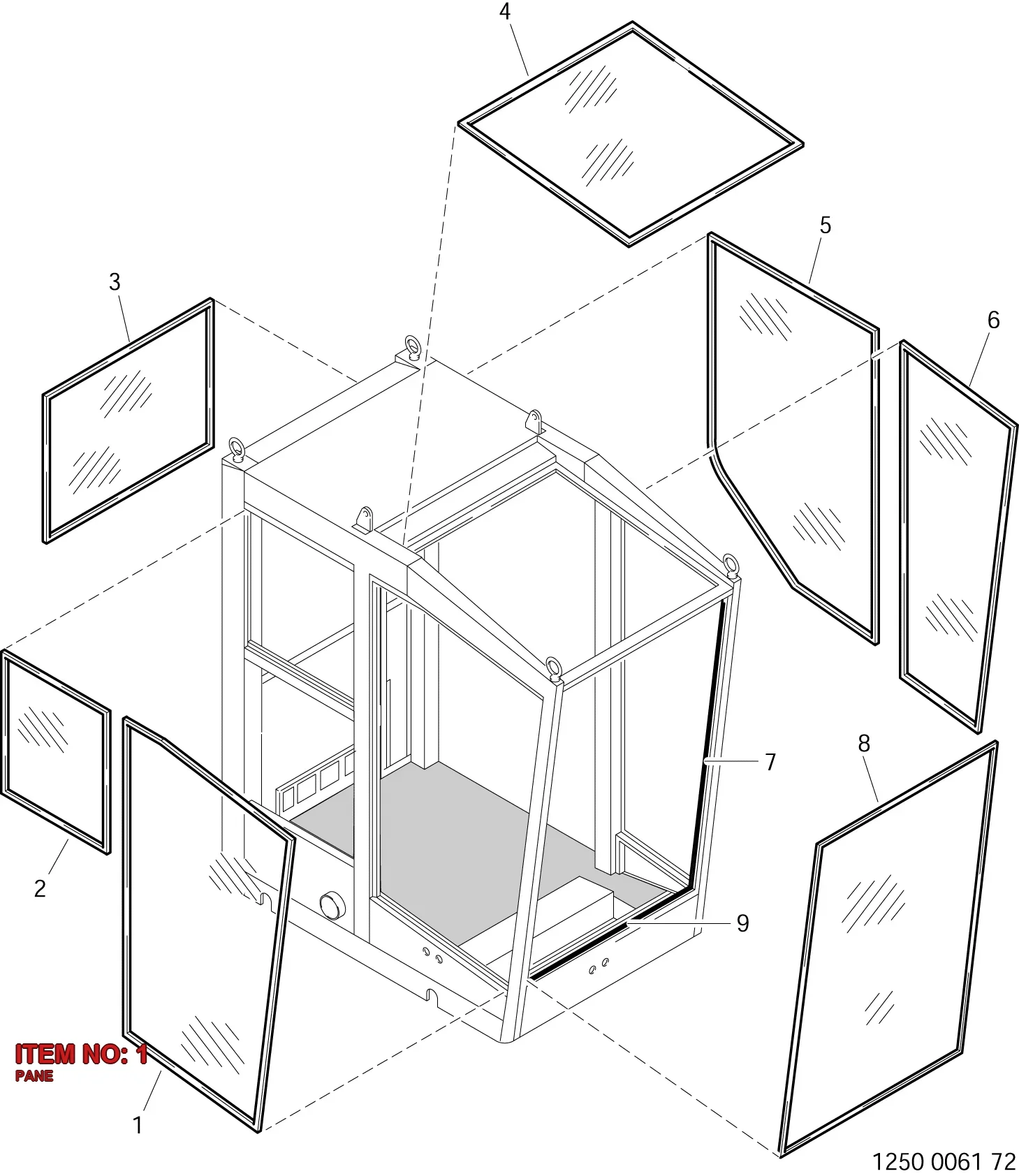 3222 3110 31 PANE - Technical Drawing