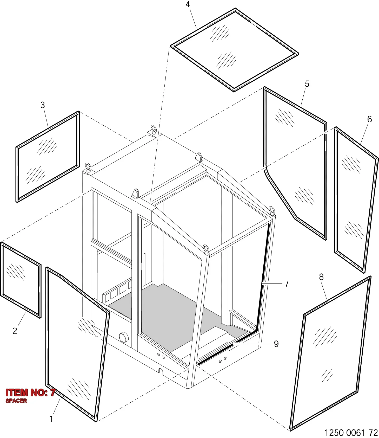 3222 3110 37 SPACER - Technical Drawing