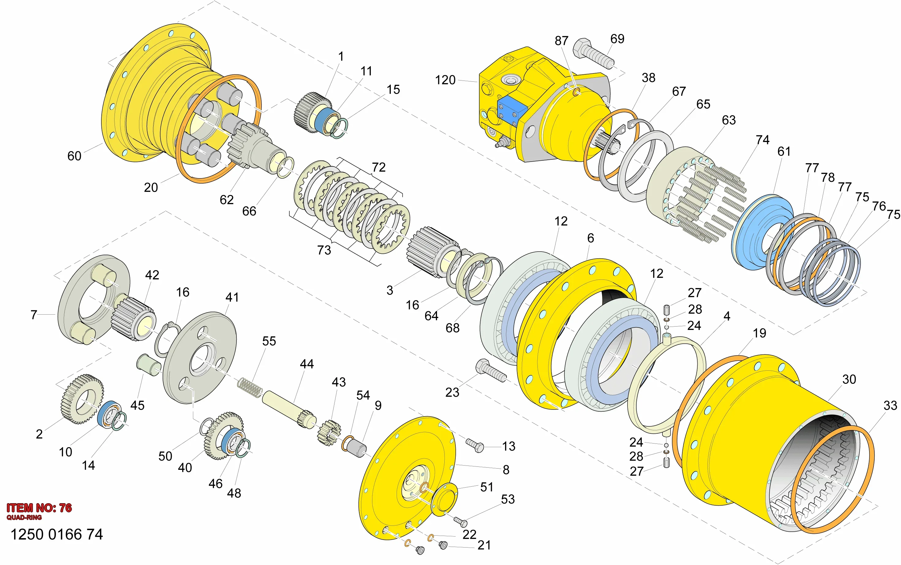 3222 3112 66 QUAD-RING - Technical Drawing
