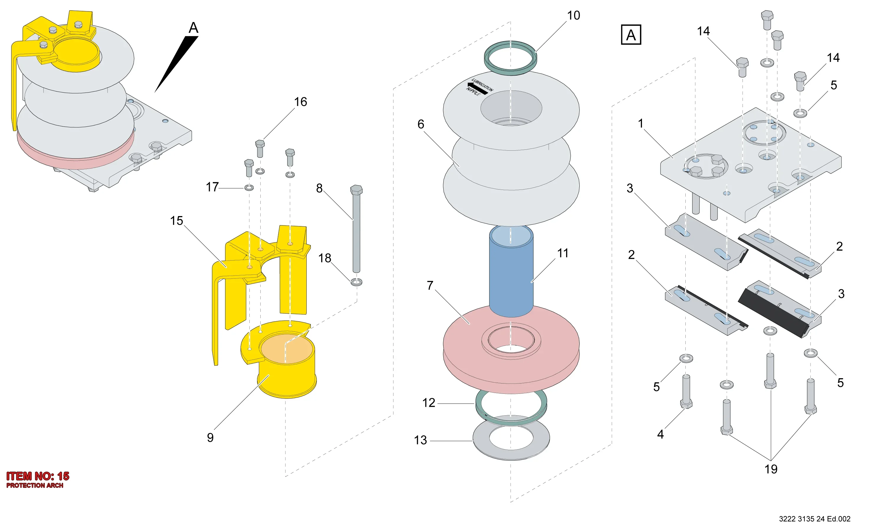 3222 3114 81 PROTECTION ARCH - Technical Drawing