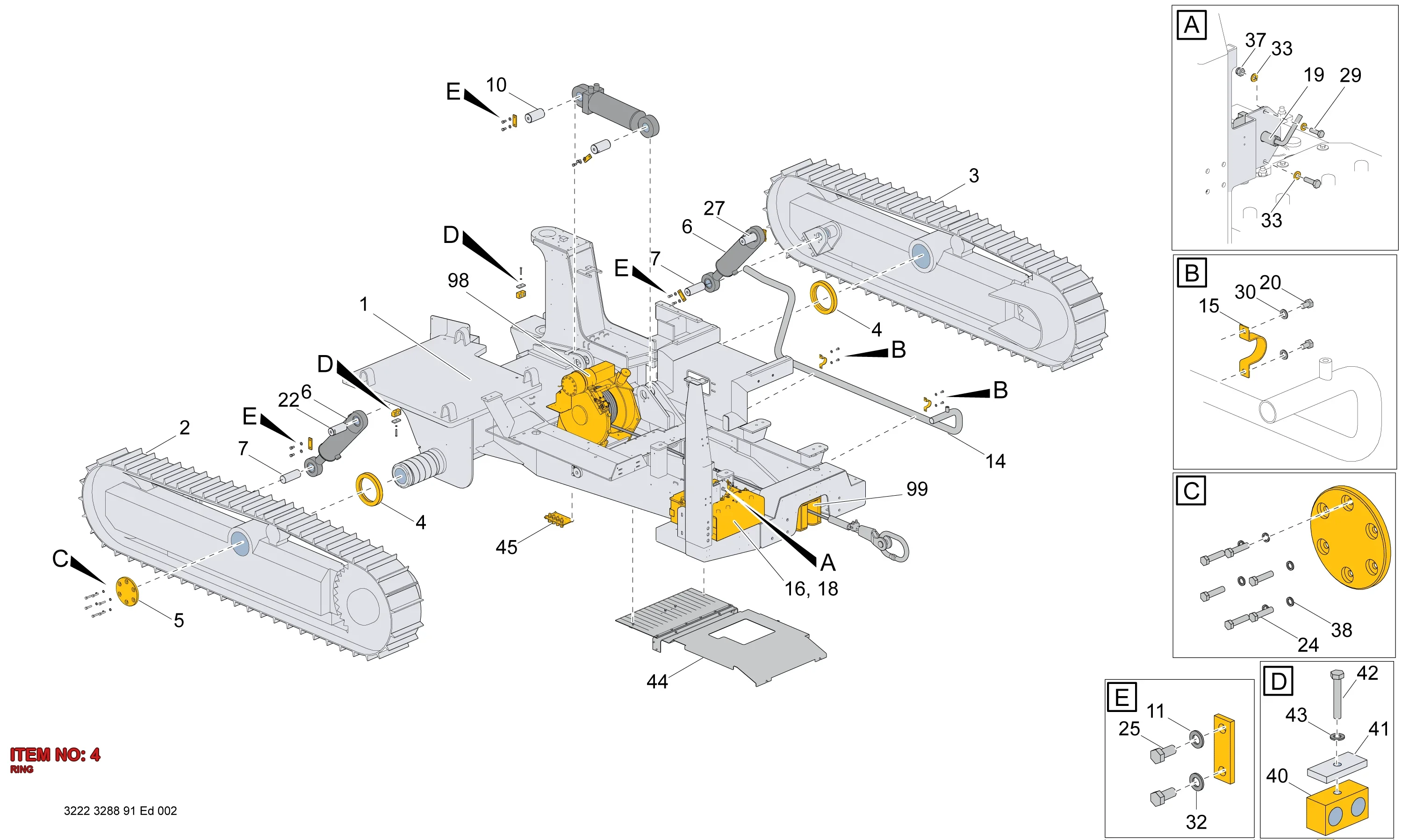 3222 3115 60 RING - Technical Drawing