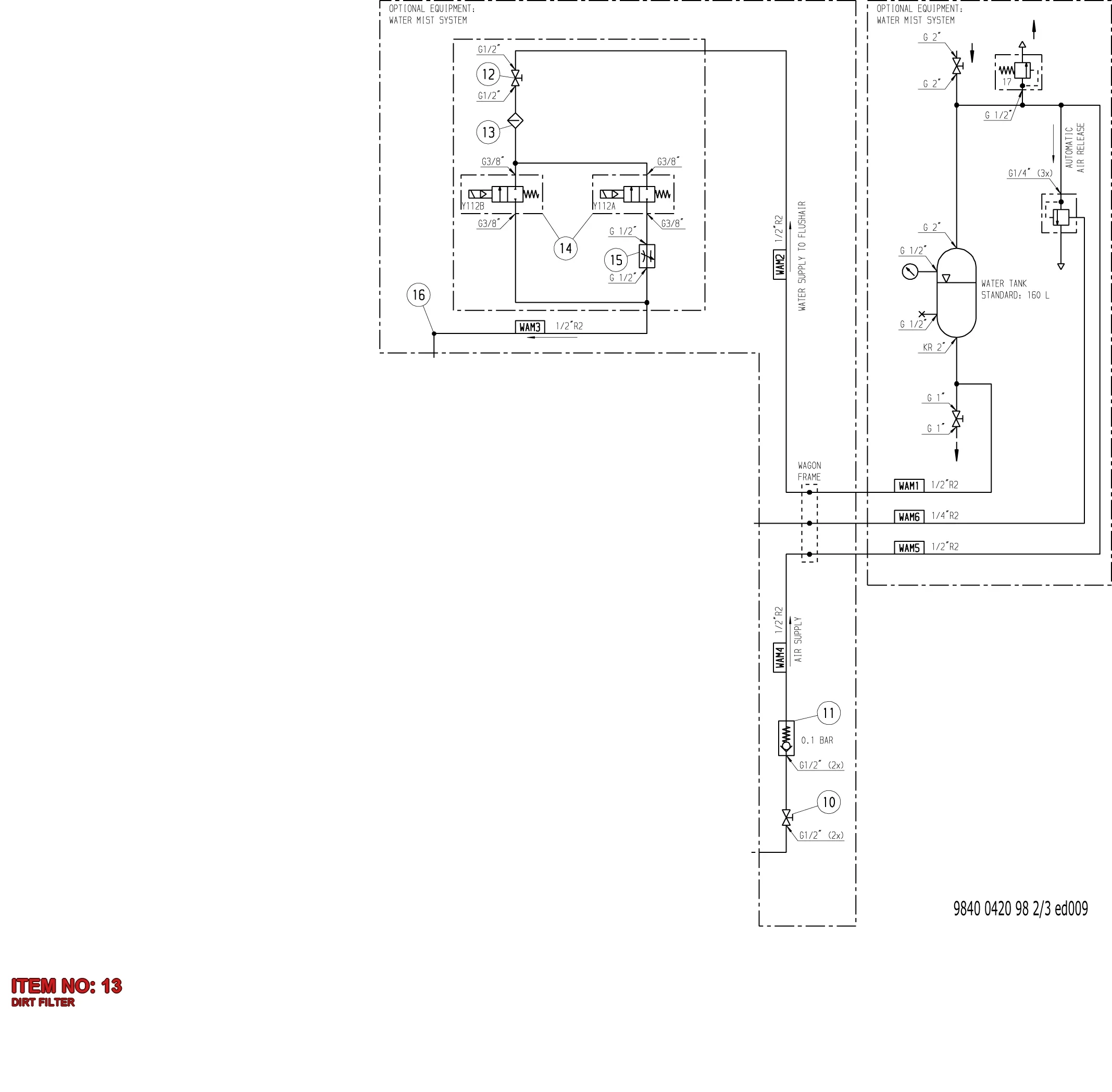 3222 3117 70 DIRT FILTER - Technical Drawing