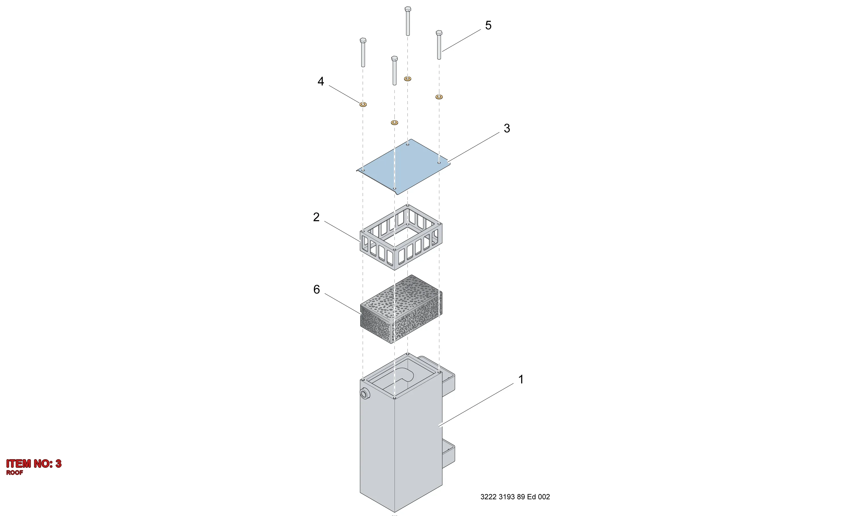 3222 3125 59 ROOF - Technical Drawing