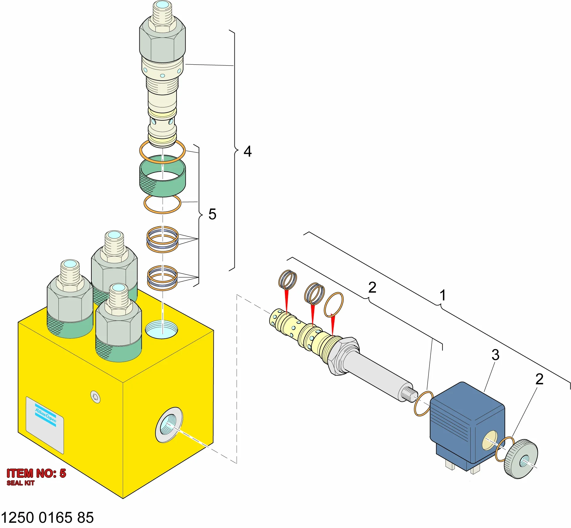 3222 3126 84 SEAL KIT - Technical Drawing