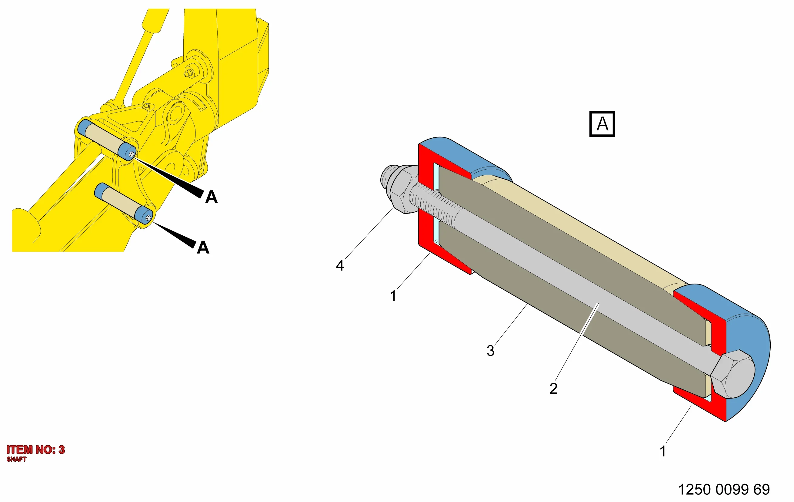3222 3130 30 SHAFT - Technical Drawing