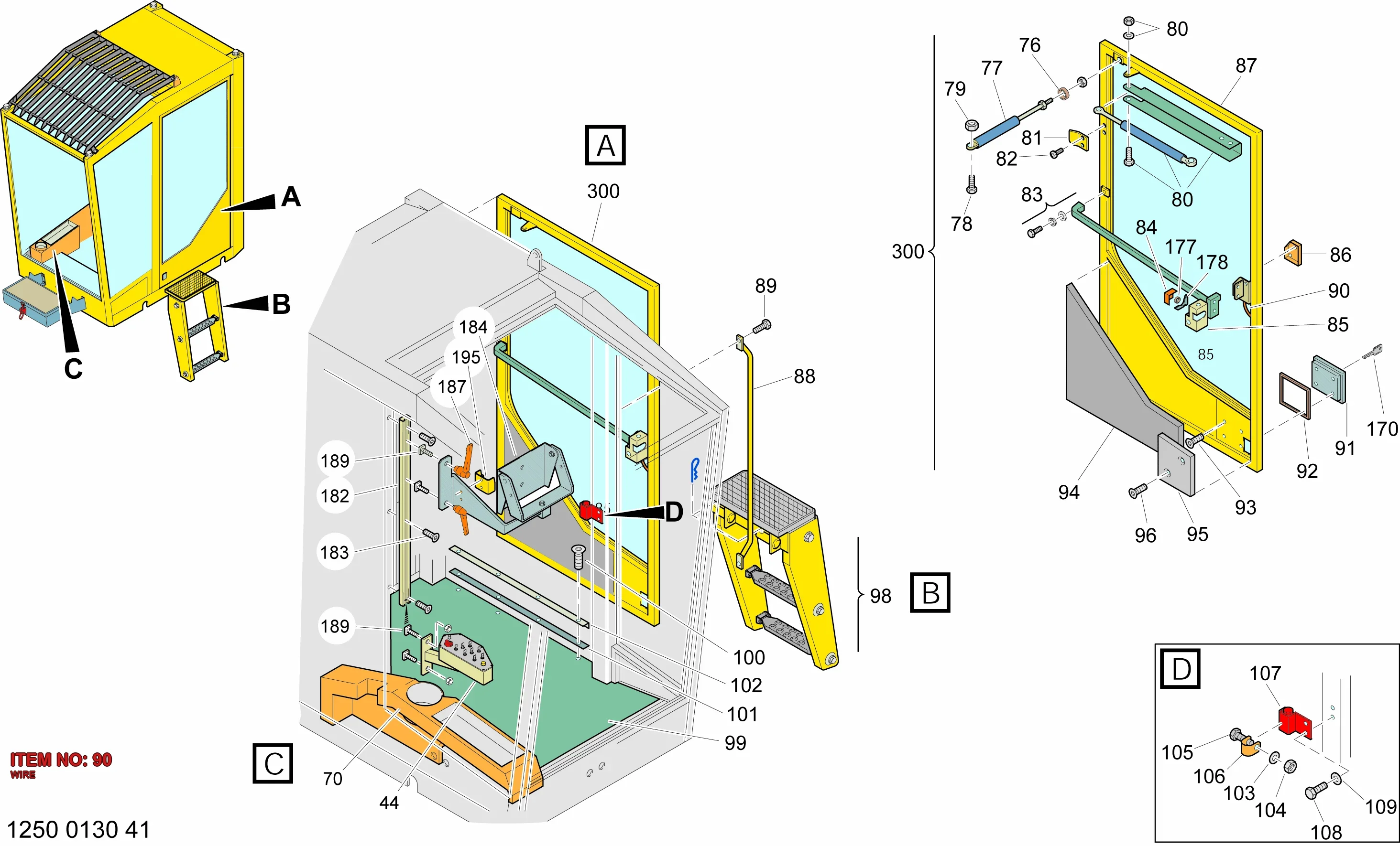 3222 3134 30 WIRE - Technical Drawing