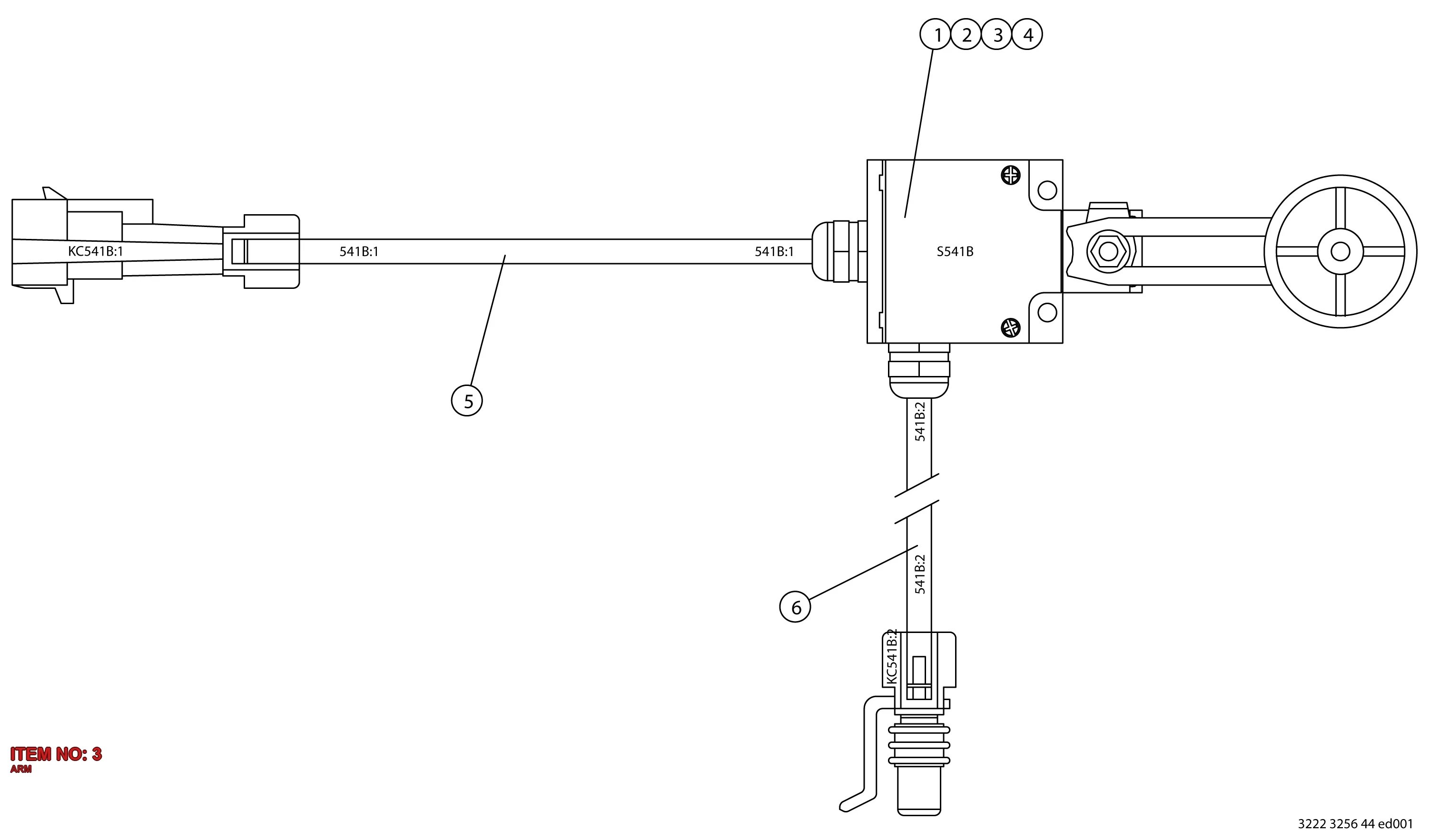 3222 3138 18 ARM - Technical Drawing