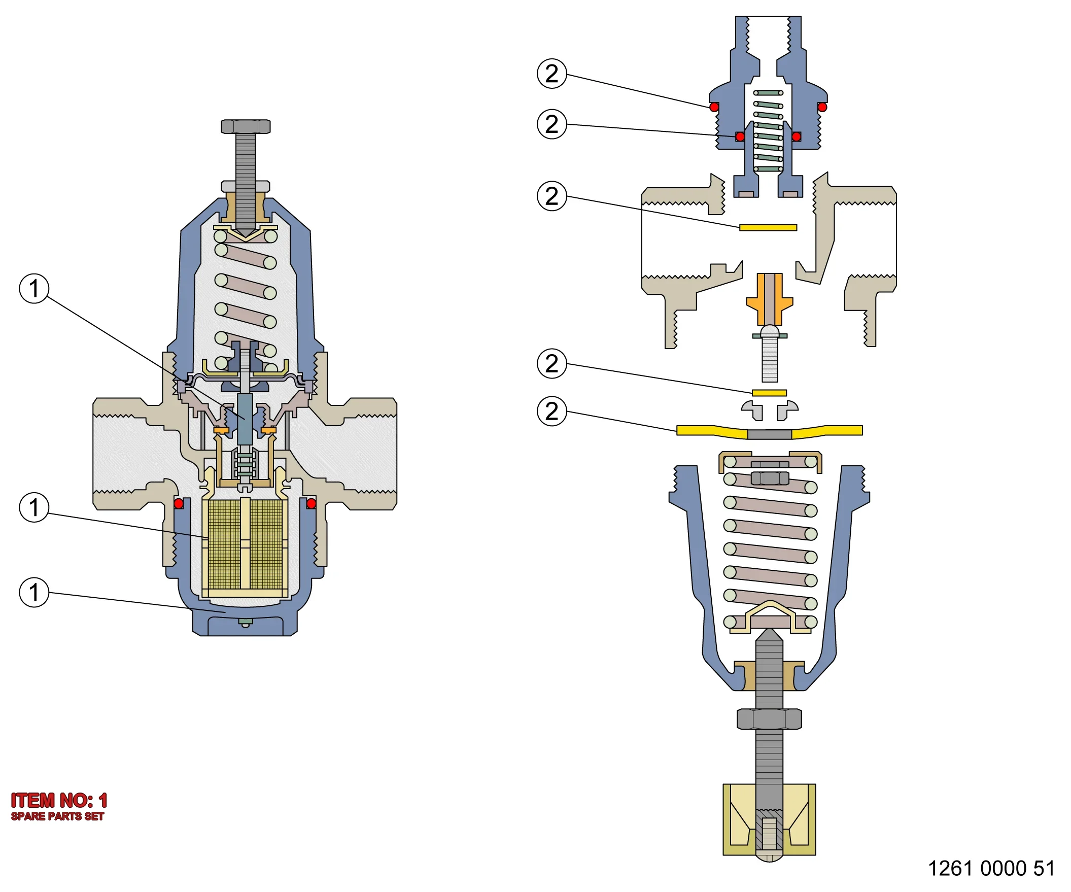 3222 3140 85 SPARE PARTS SET - Technical Drawing