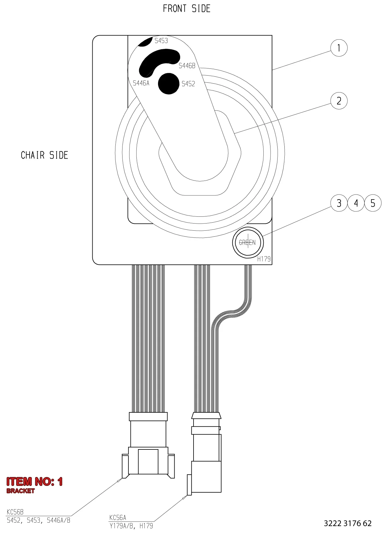 3222 3141 36 BRACKET - Technical Drawing