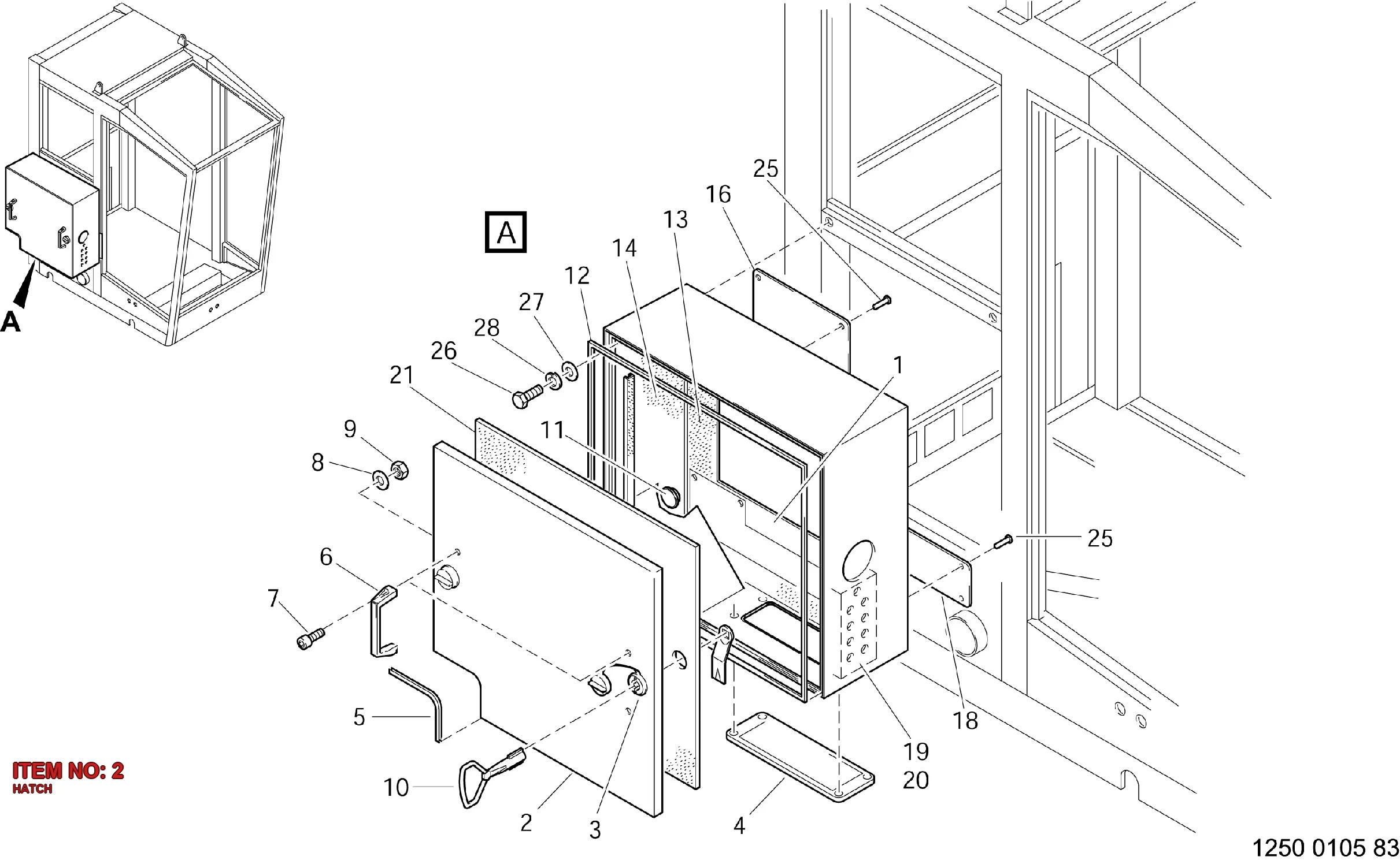3222 3143 12 HATCH - Technical Drawing