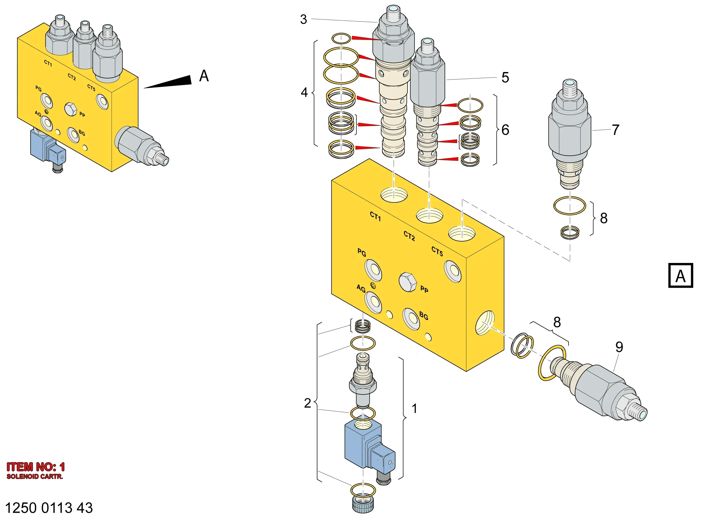 3222 3143 65 SOLENOID CARTR. - Technical Drawing