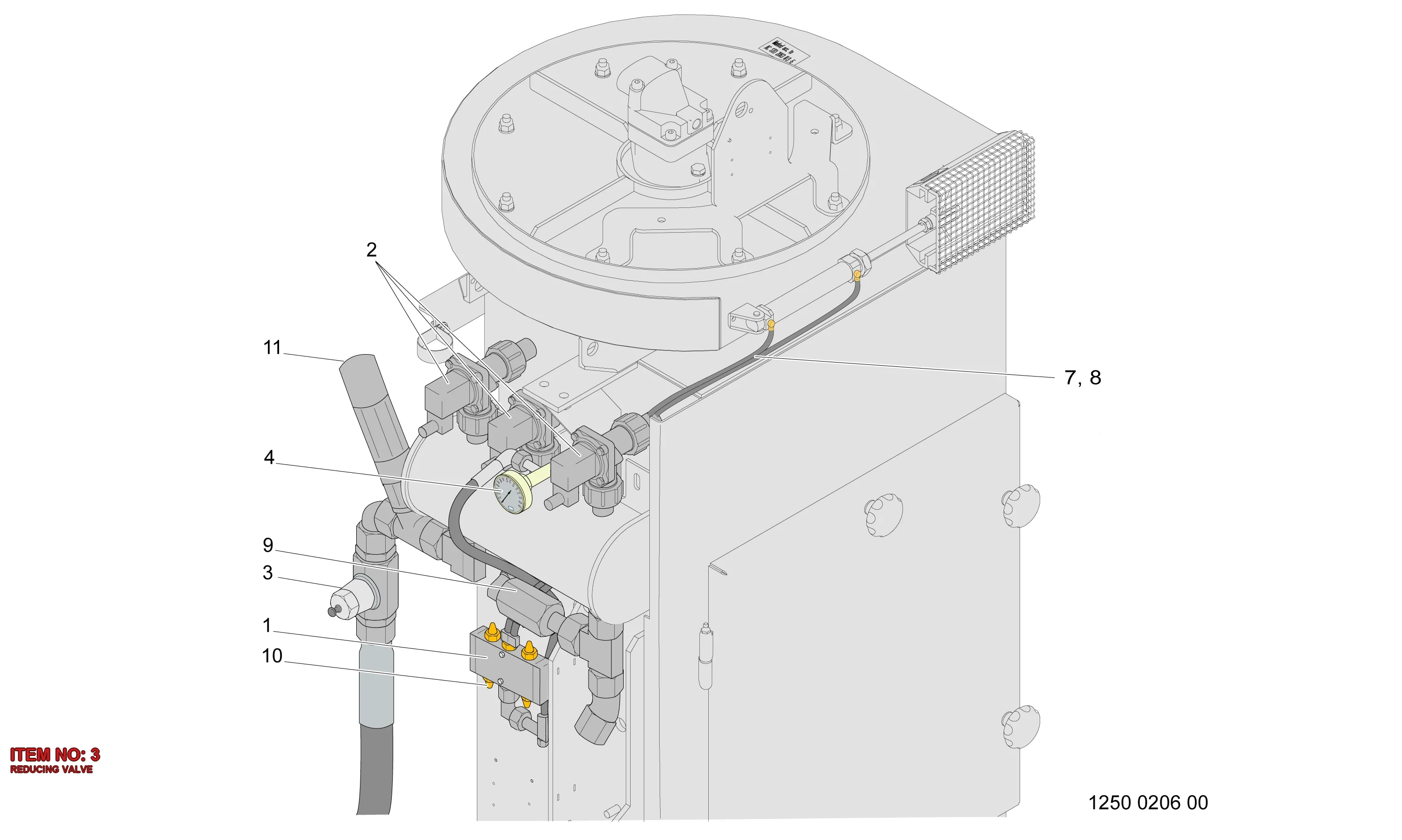 3222 3147 57 REDUCING VALVE - Technical Drawing