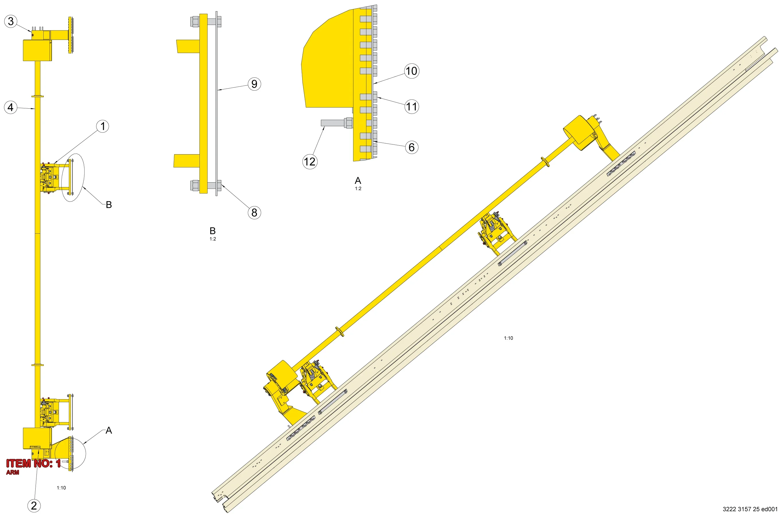 3222 3148 08 ARM - Technical Drawing