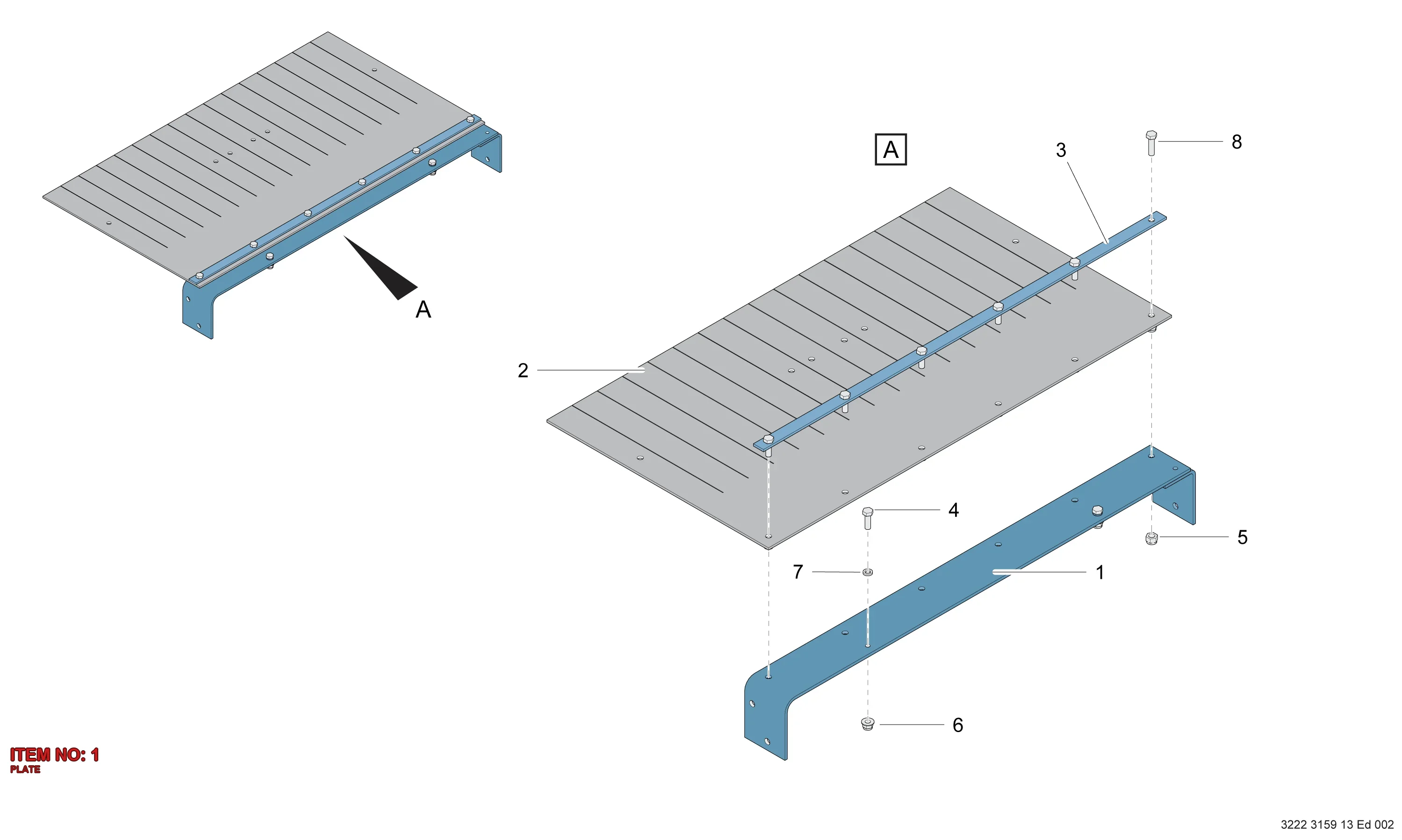 3222 3159 12 PLATE - Technical Drawing