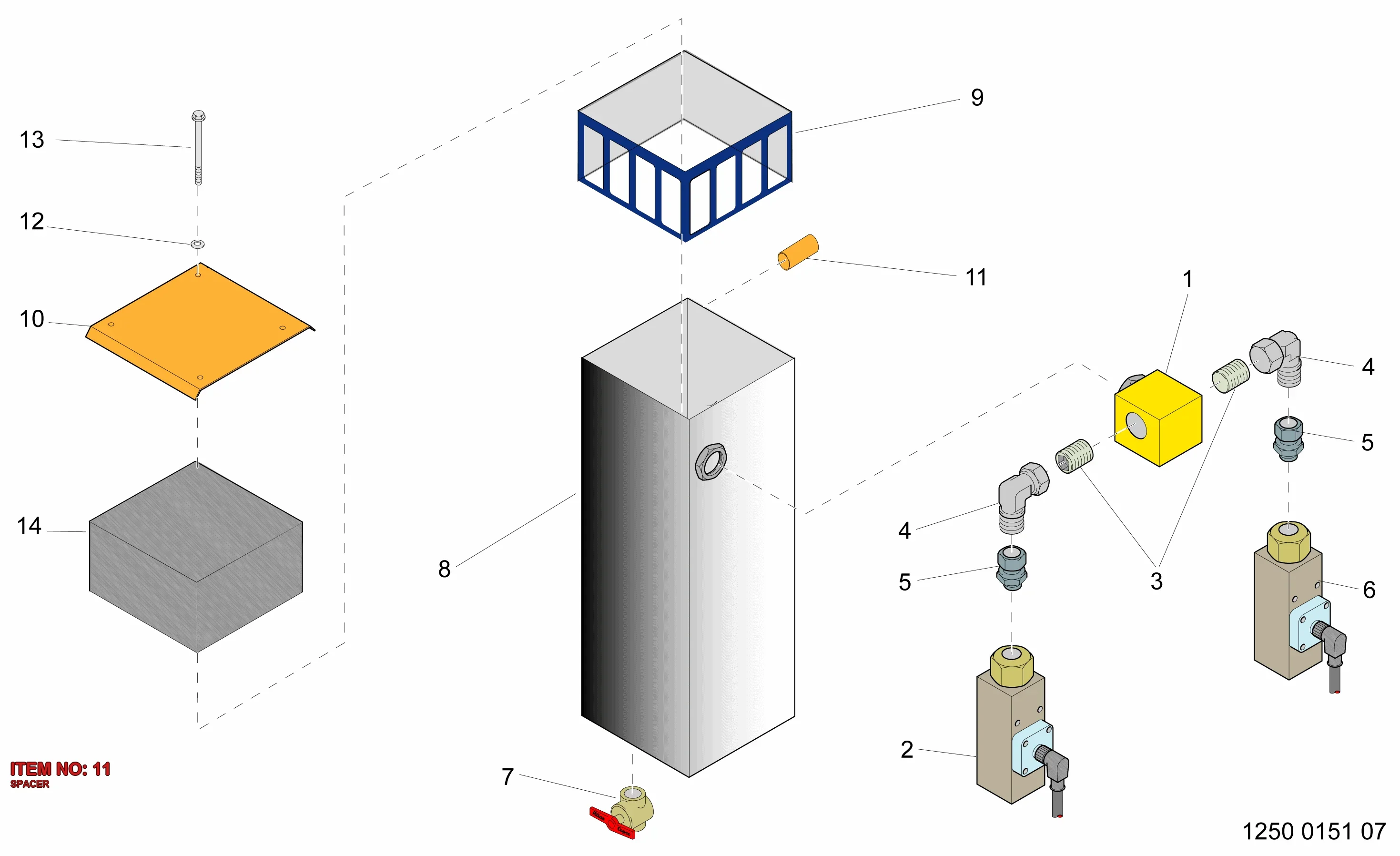3222 3164 30 SPACER - Technical Drawing
