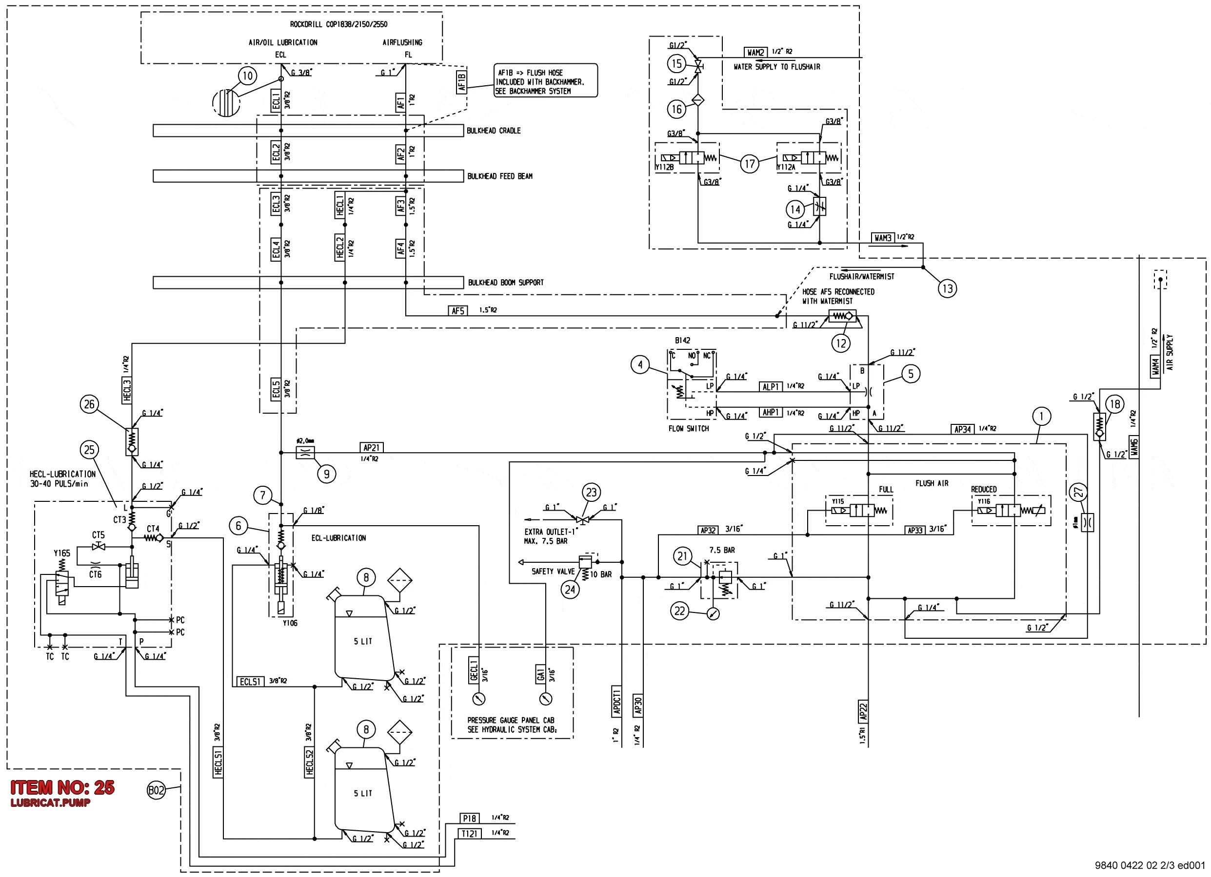 3222 3173 08 LUBRICAT.PUMP - Technical Drawing
