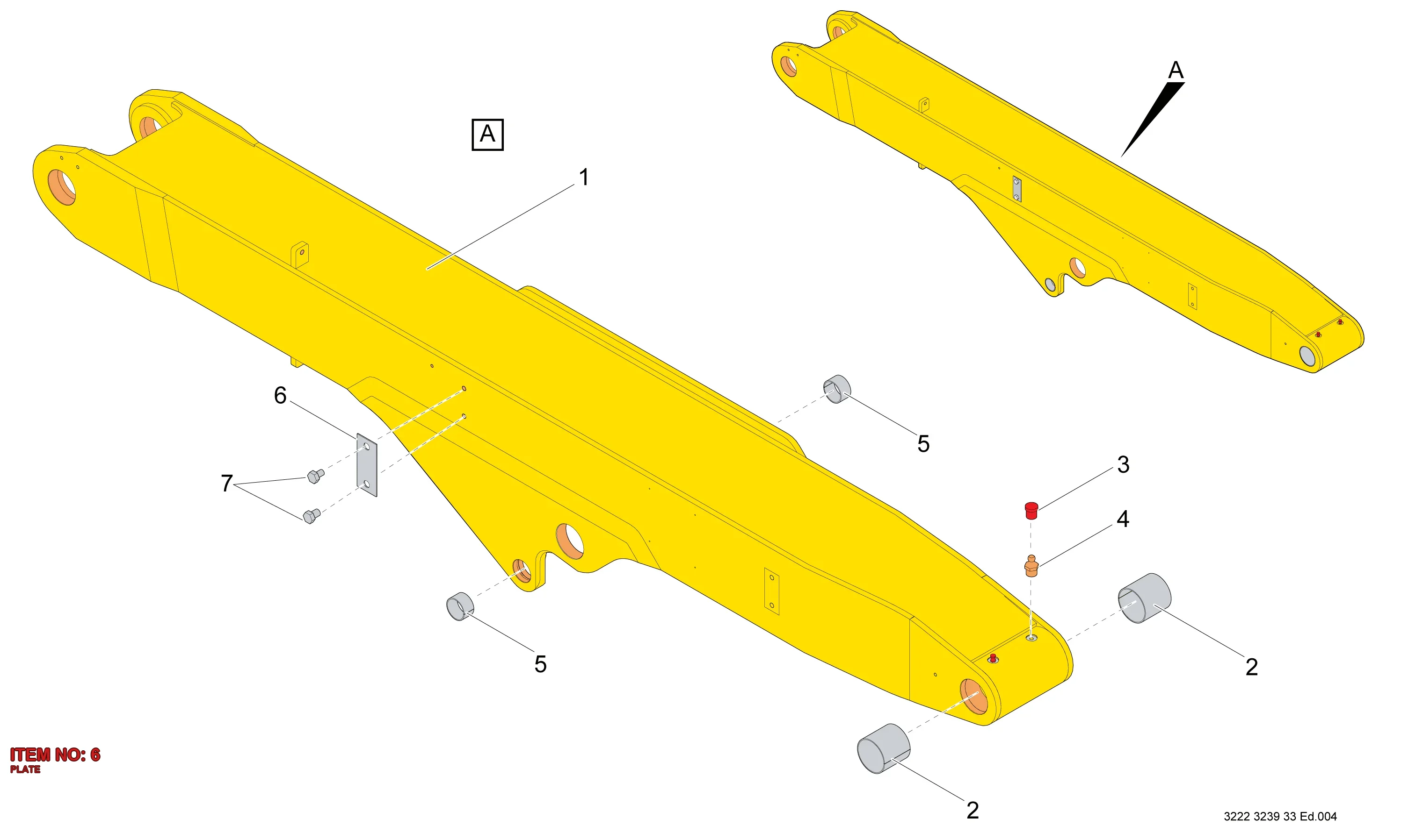 3222 3175 54 PLATE - Technical Drawing