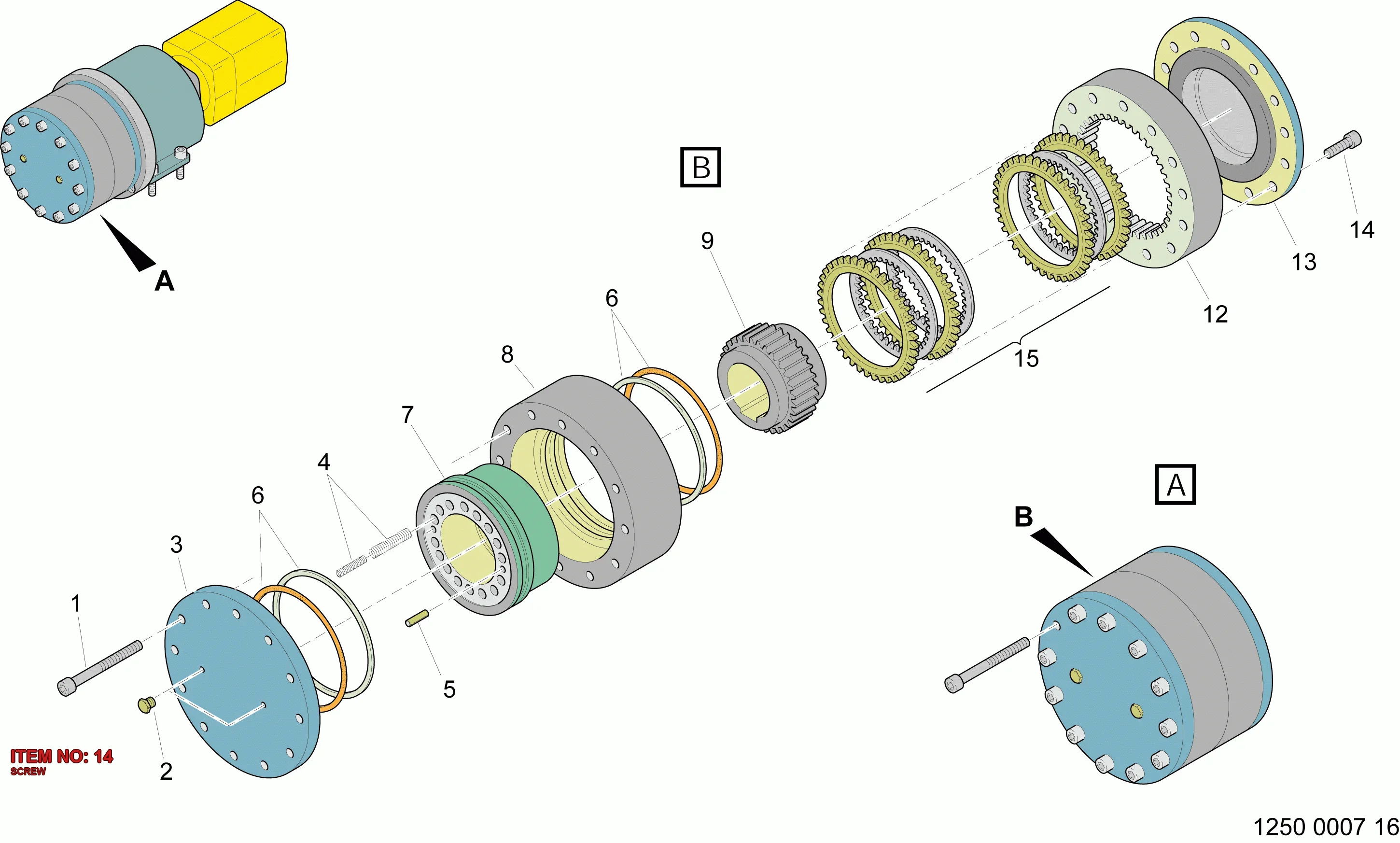 3222 3177 61 SCREW - Technical Drawing