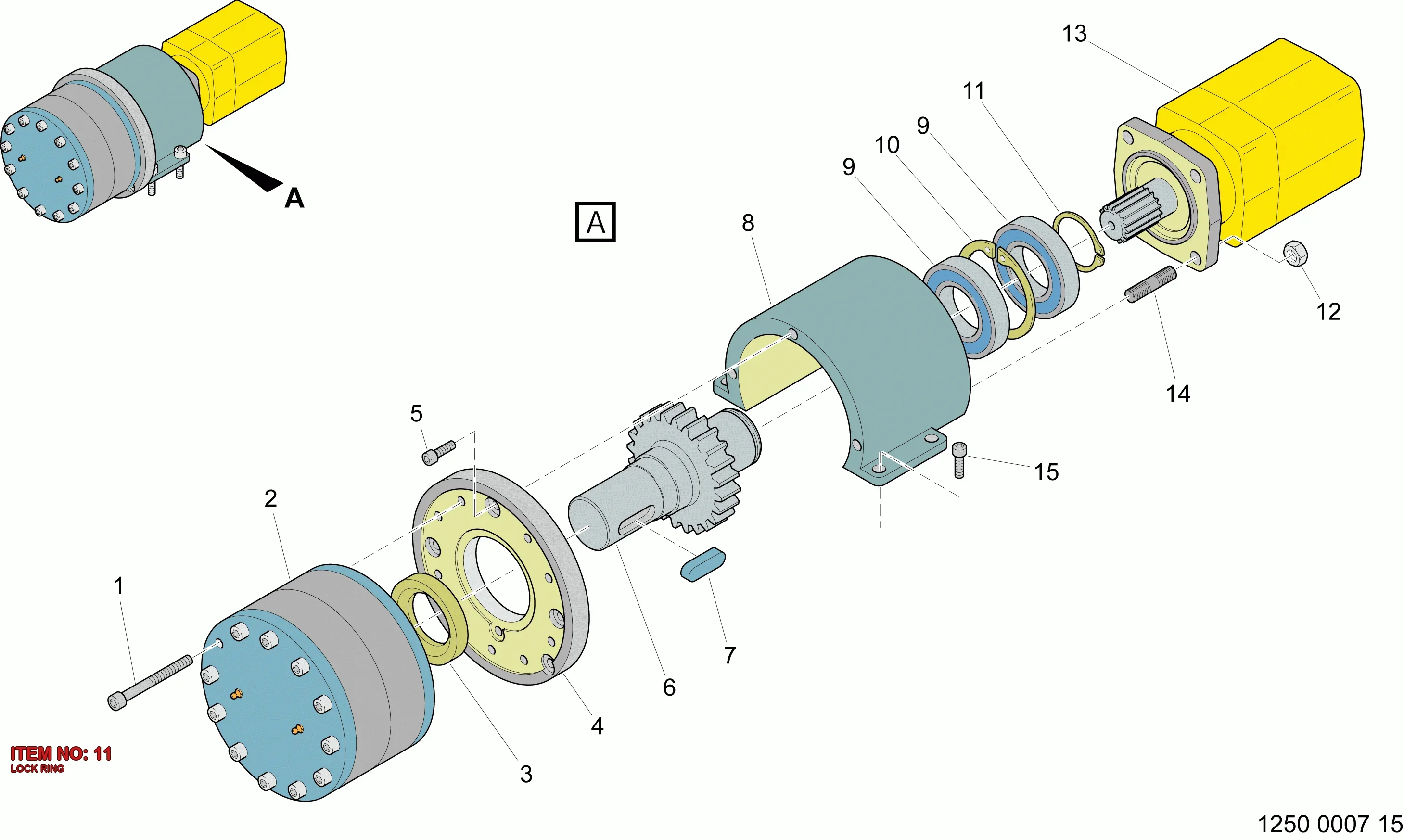3222 3177 80 LOCK RING - Technical Drawing