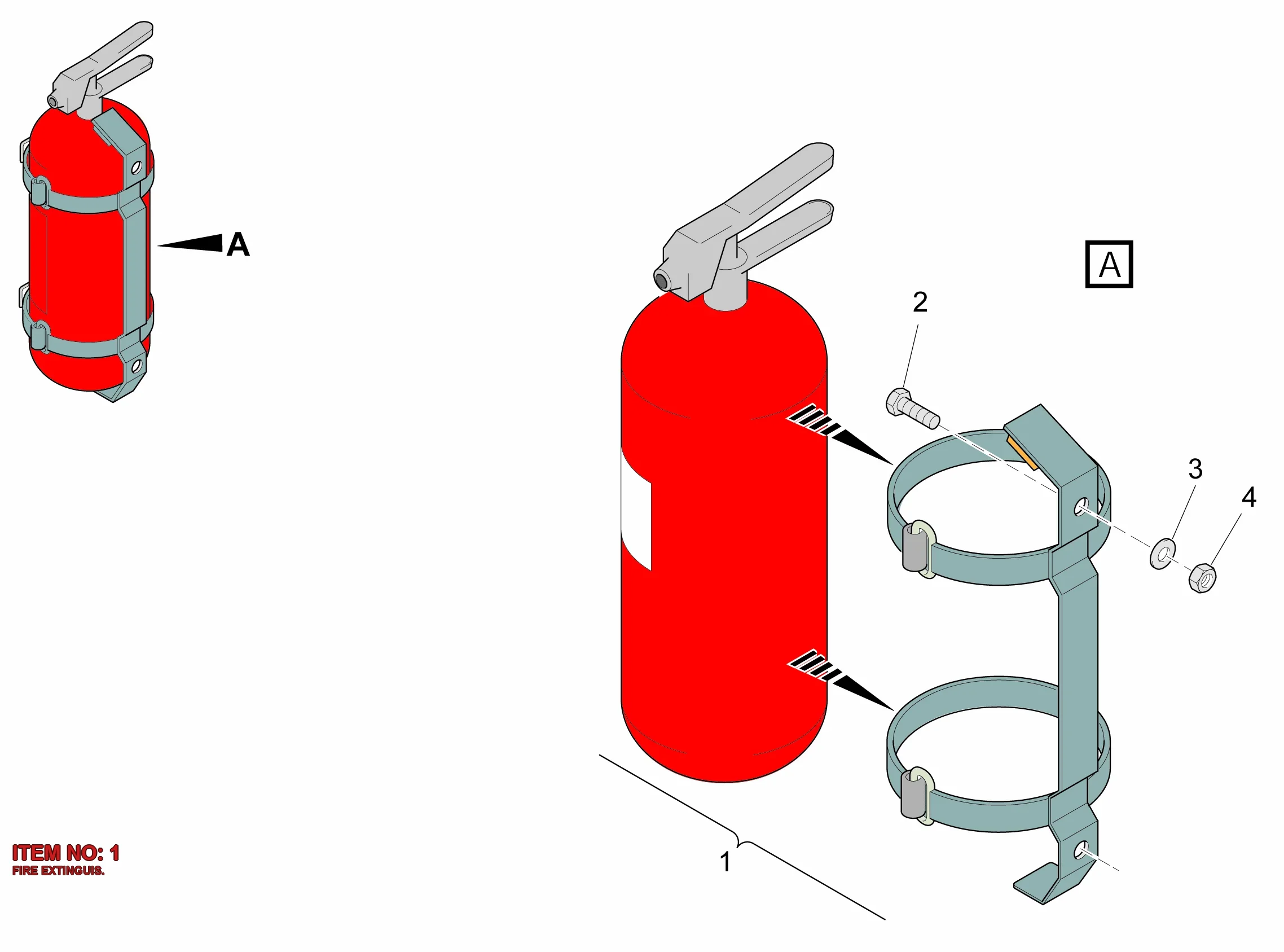 3222 3178 26 FIRE EXTINGUIS. - Technical Drawing