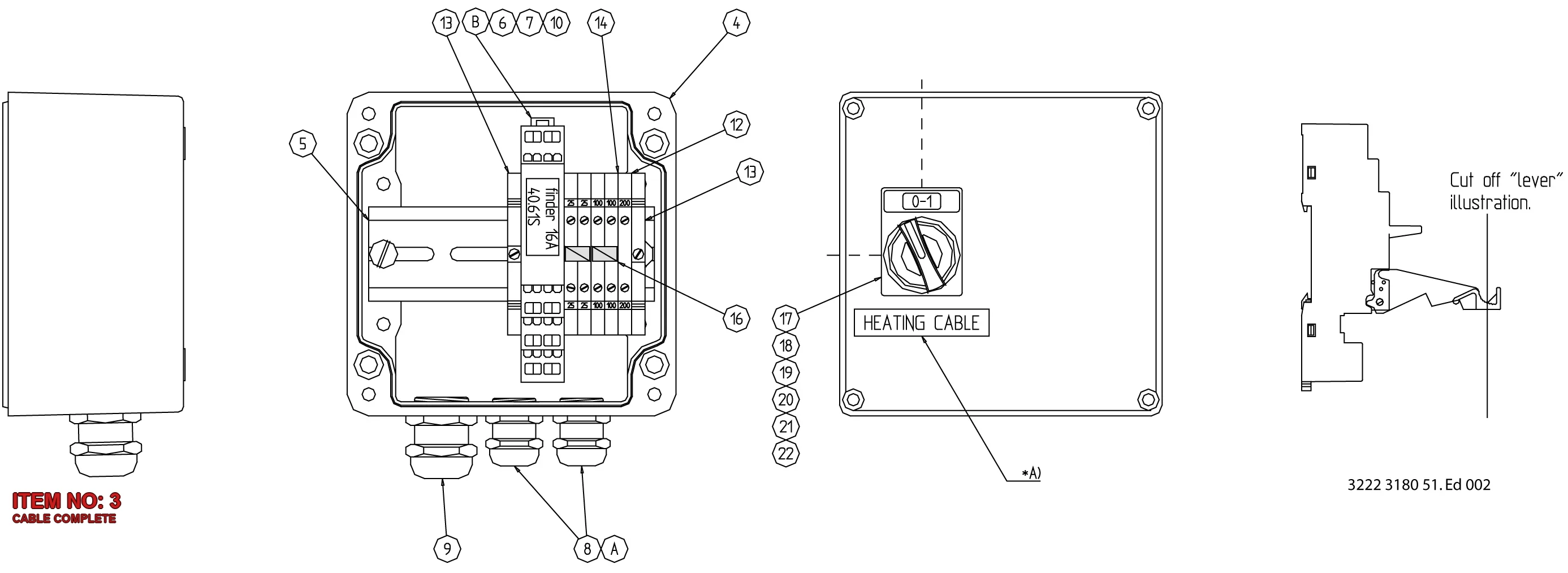 3222 3180 66 CABLE COMPLETE - Technical Drawing