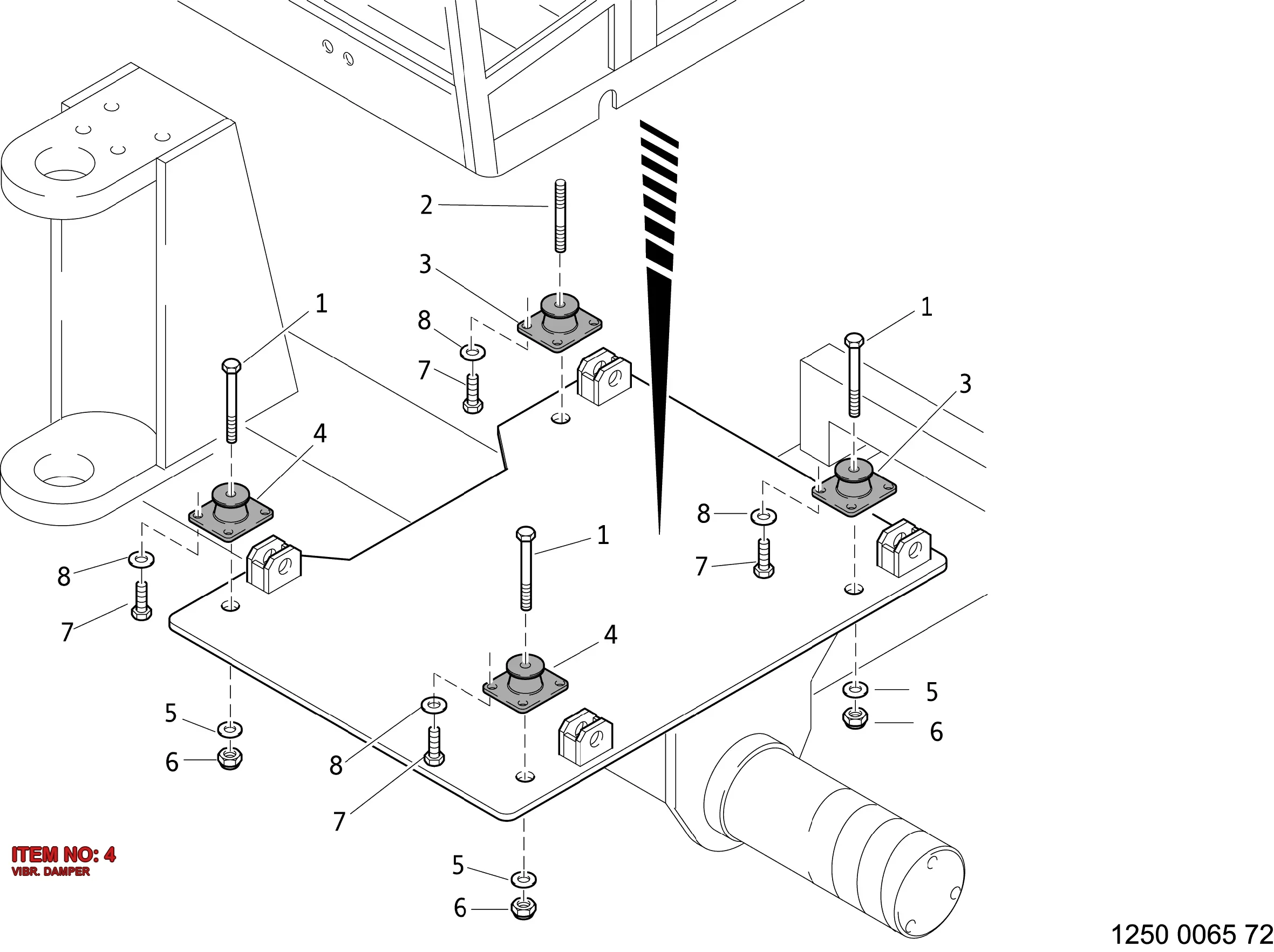 3222 3180 89 VIBR. DAMPER - Technical Drawing