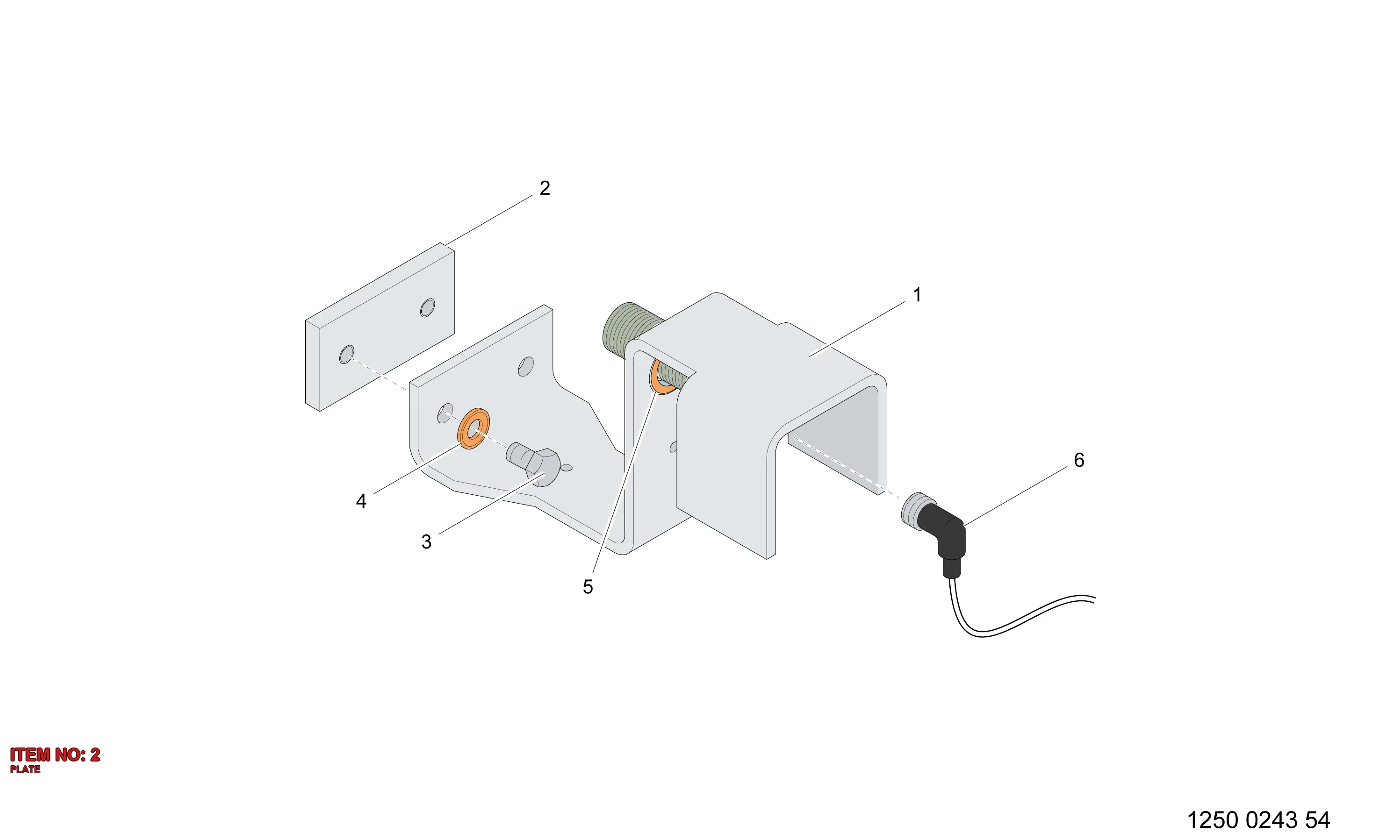 3222 3188 84 PLATE - Technical Drawing